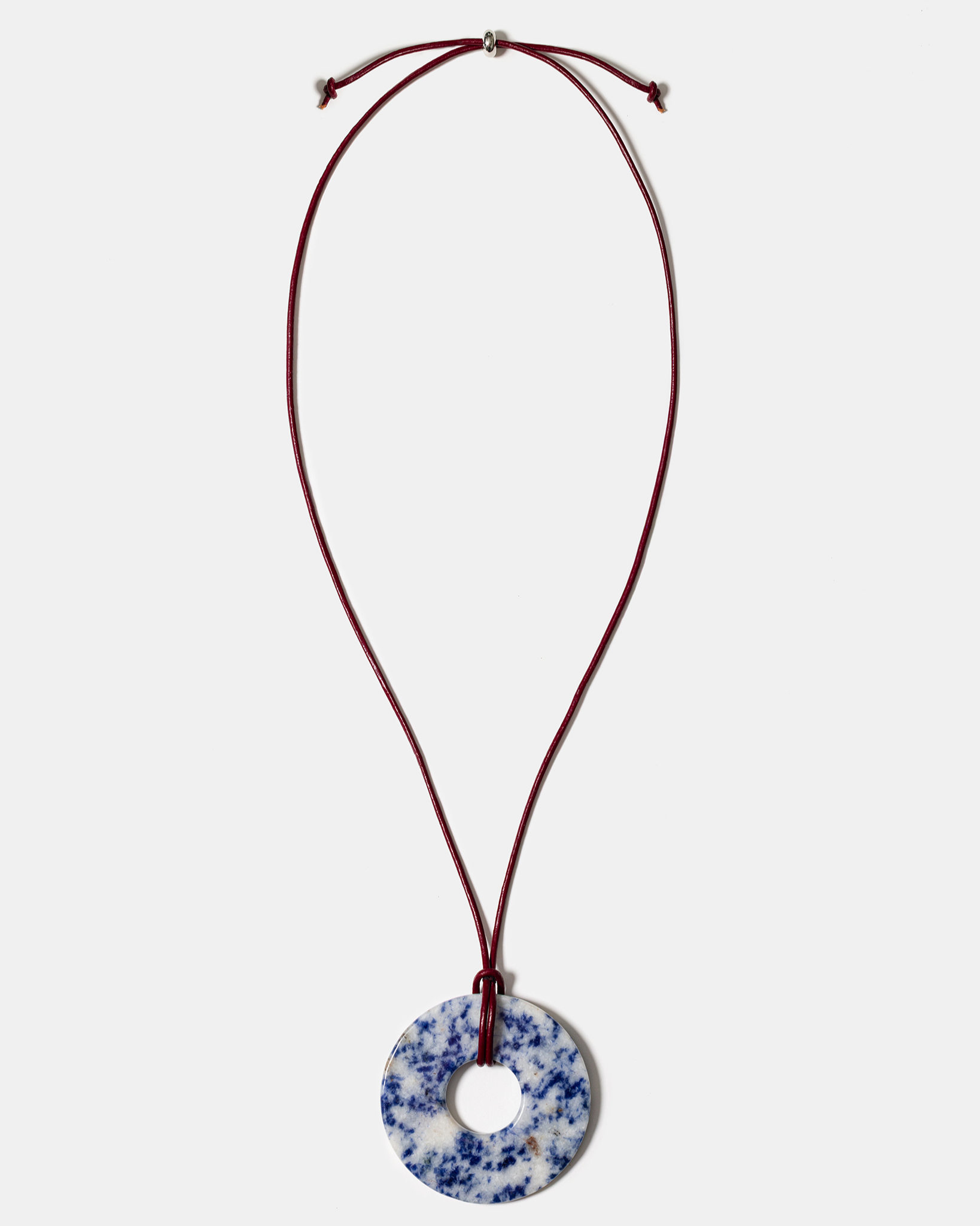Ocean Mist Cord Necklace with Lapis Lazuli