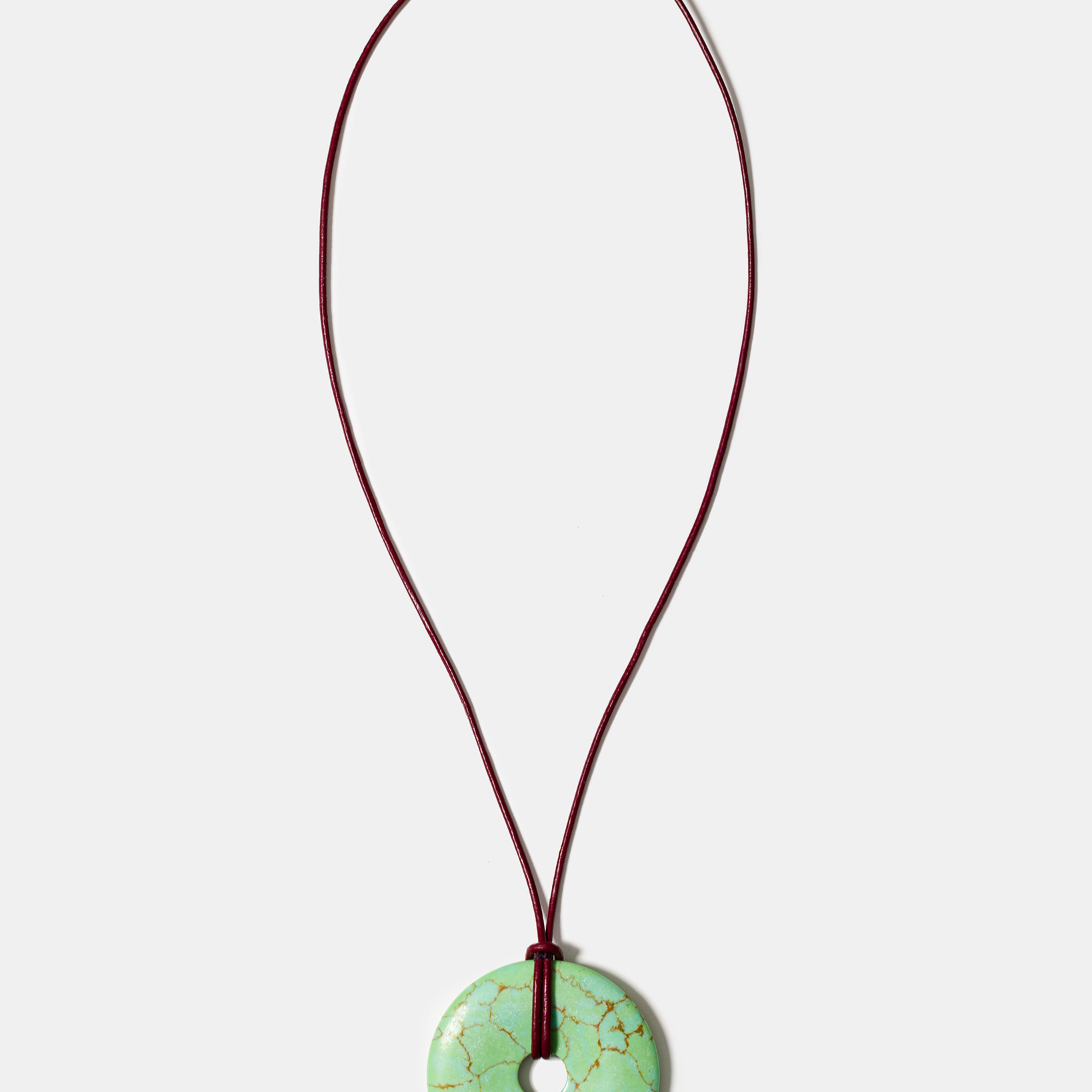Sage Tide Cord Necklace with Howlite