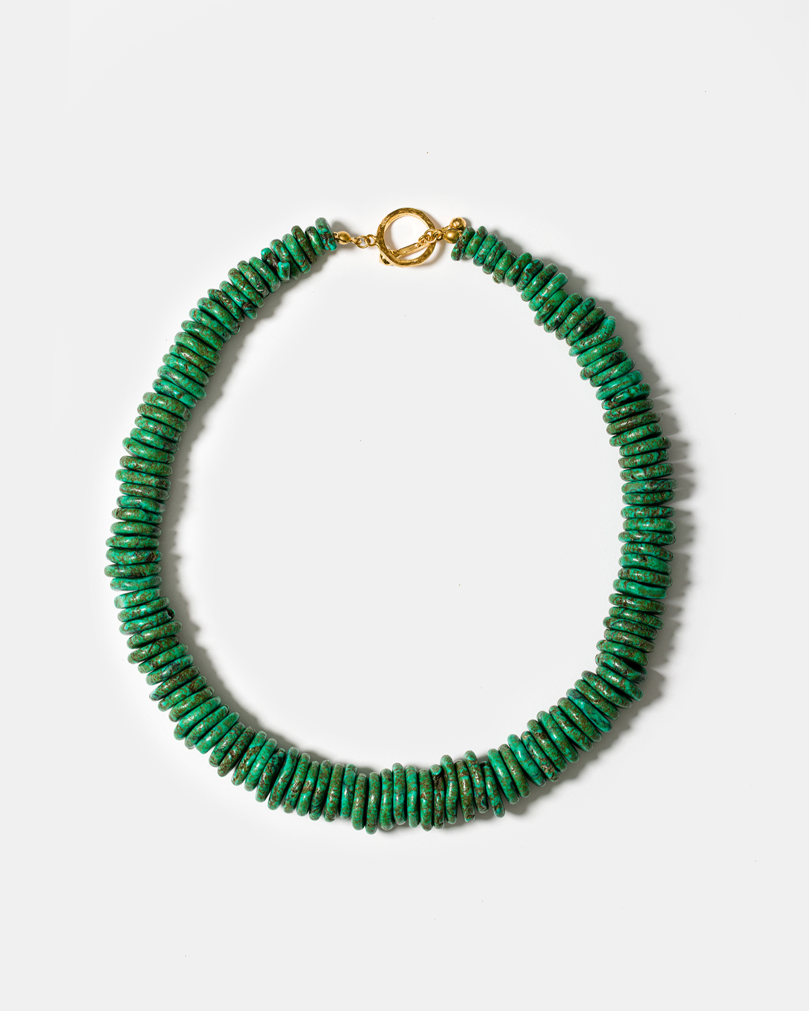 Island Echo Necklace in Green Howlite