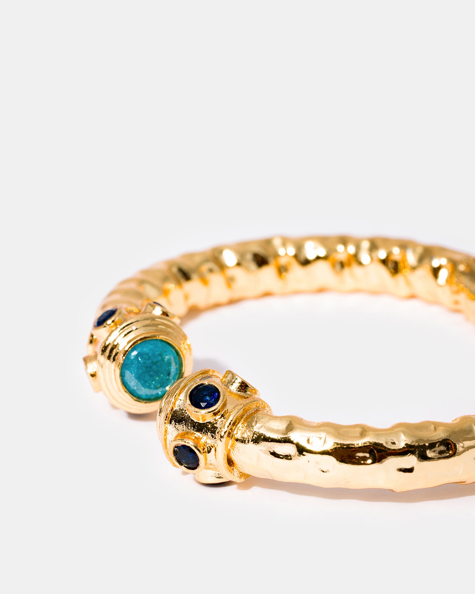 Golden Eclipse Zircon Bangle