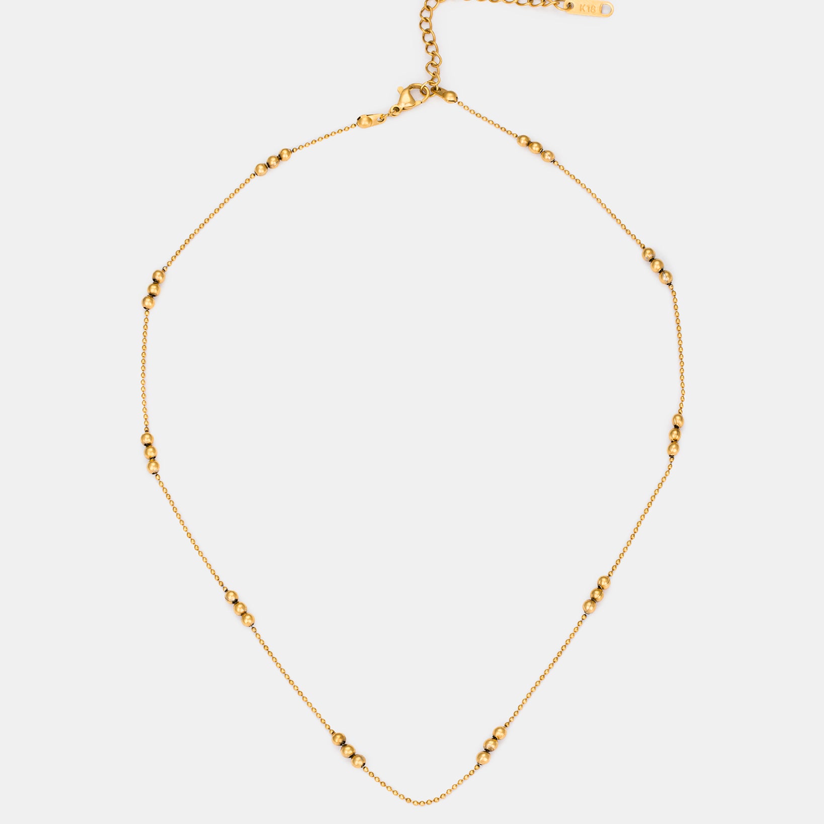 Orbit Bead Necklace in Gold