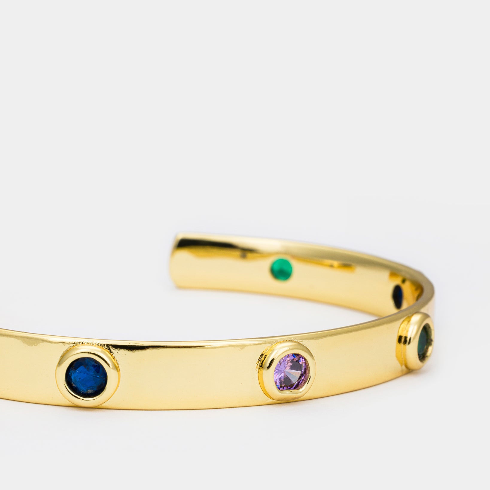 Multicolor Gemstone Cuff