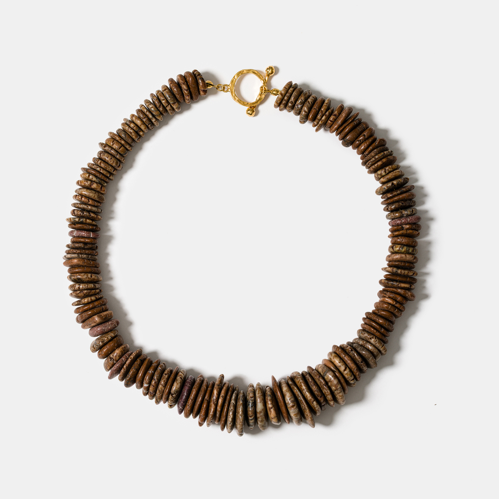 Desert Dune Necklace in Mocha Howlite