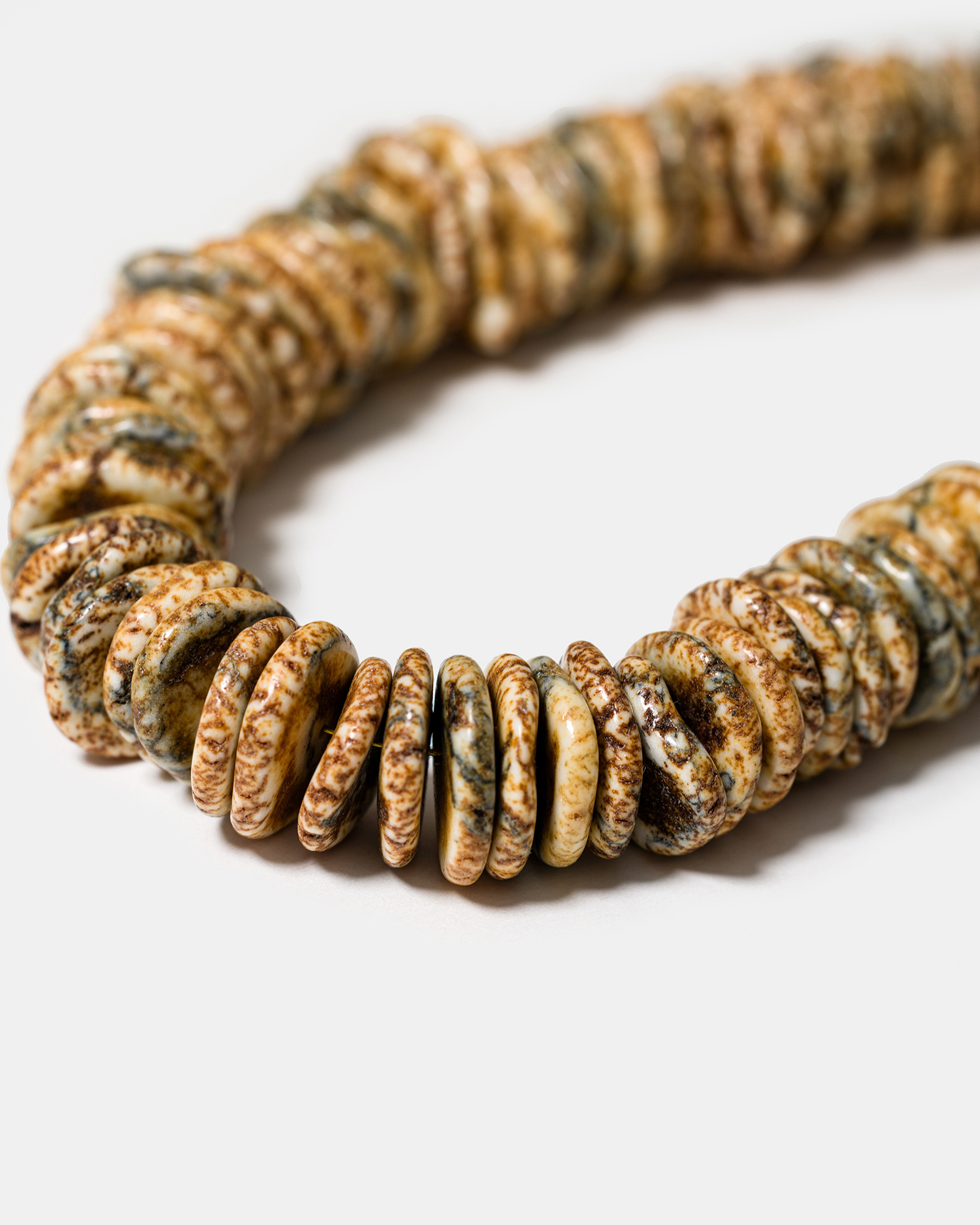 Soleil Clay Necklace in Sand Howlite