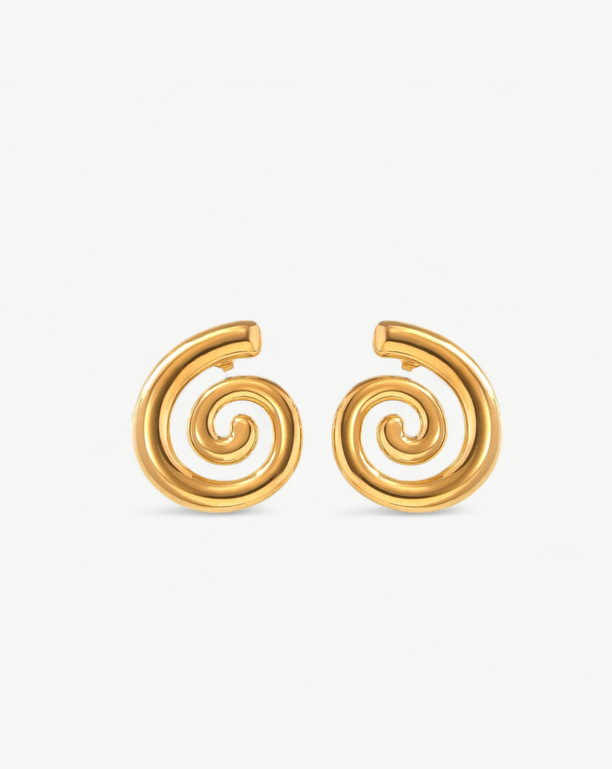 Spiral Earrings in Gold