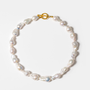Positano Necklace with White Baroque Pearls
