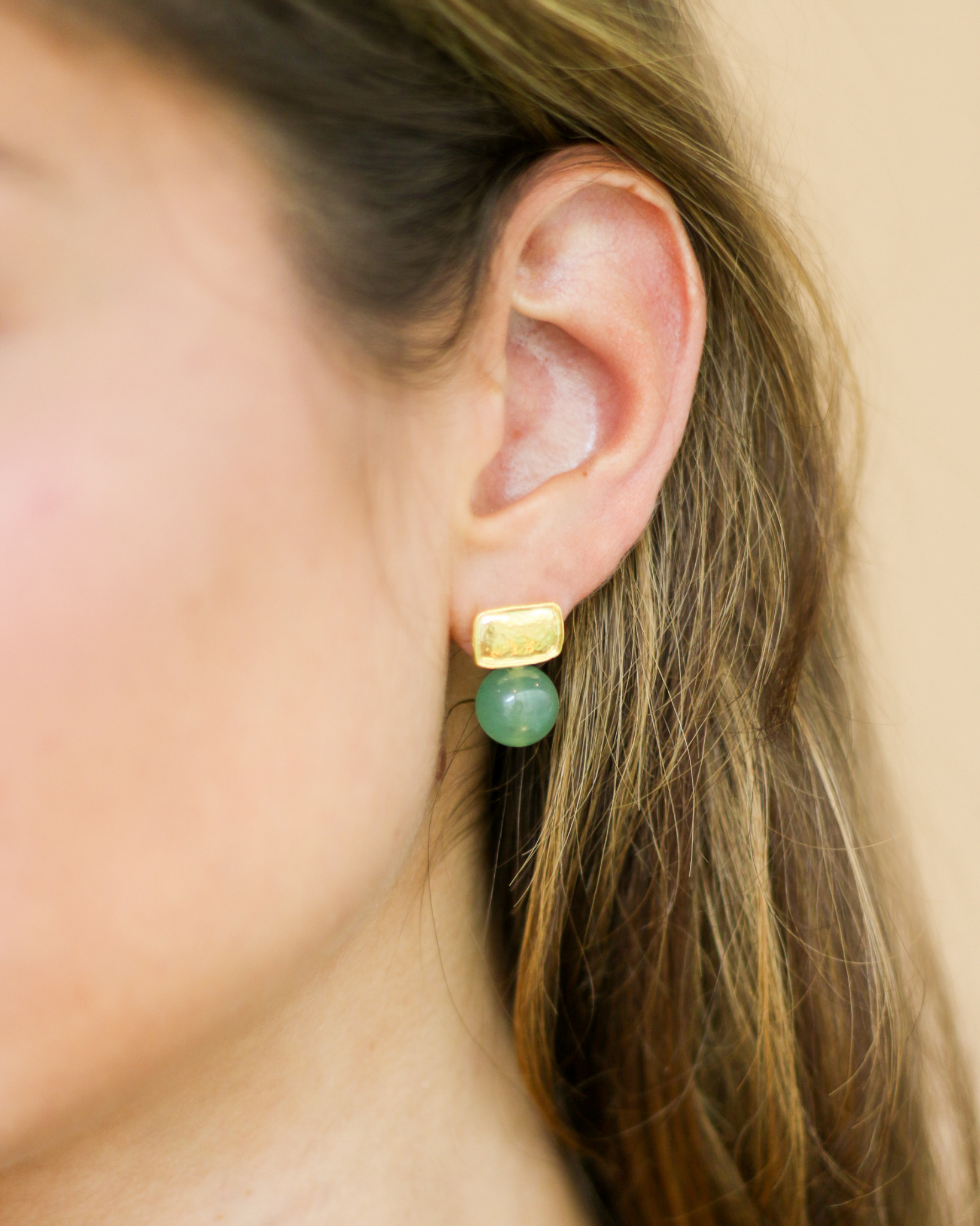 Prehnite Drop Earrings