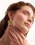 Minimal luxury floral earrings