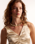 Minimal colorful pearl necklace for everyday wear