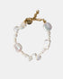 Close-up of freshwater pearl bracelet