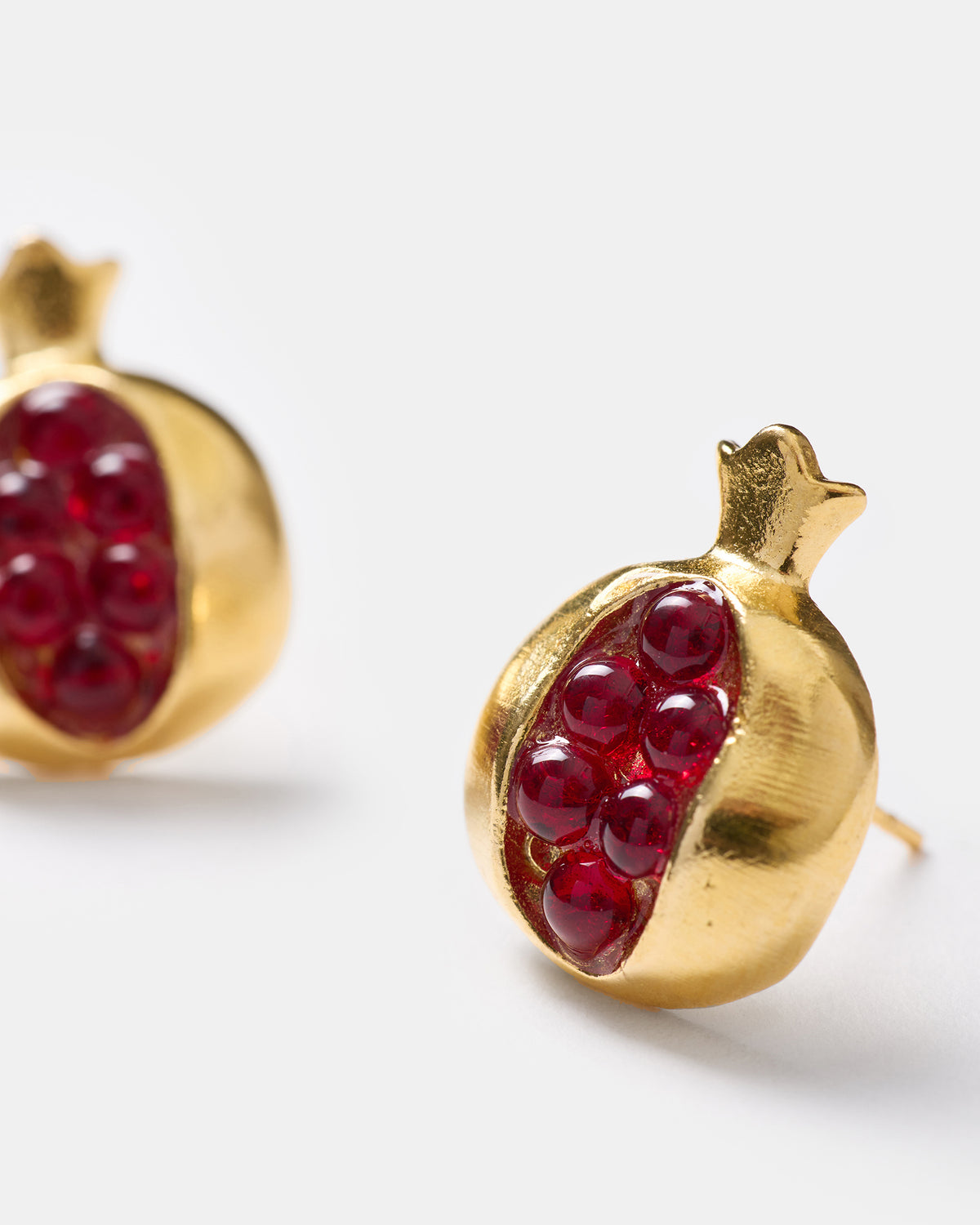 Pomegranate Stud Earrings