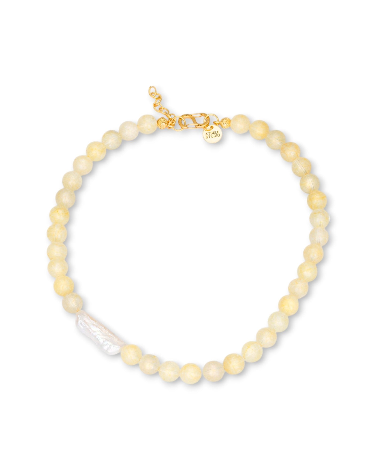 Bonbon Necklace with Citrine & Pearl Accent