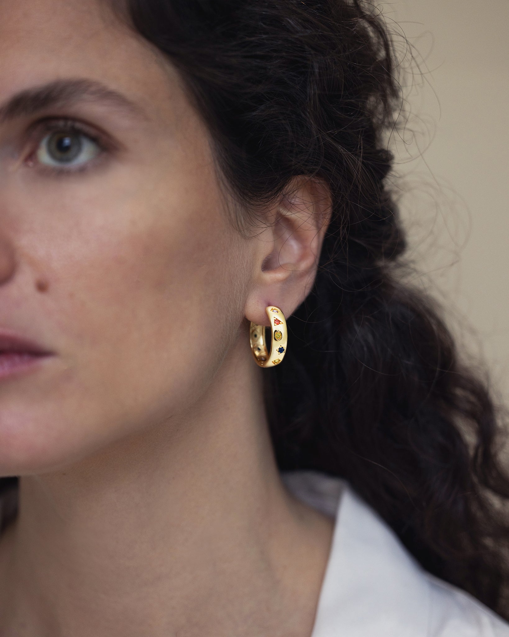 Kaleidoscope Hoop Earrings