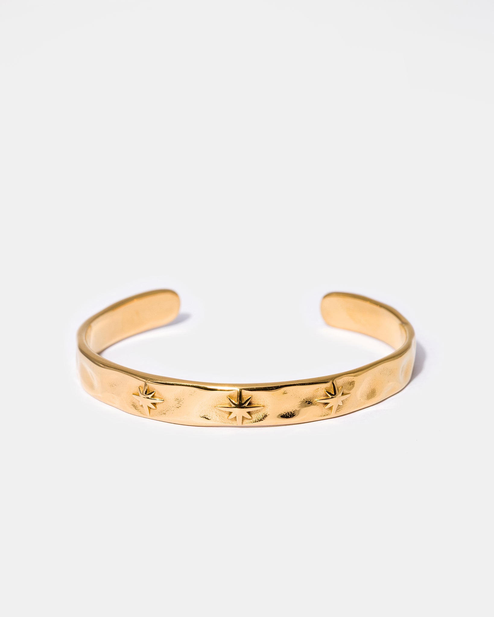 Gold North Star Cuff Bracelet