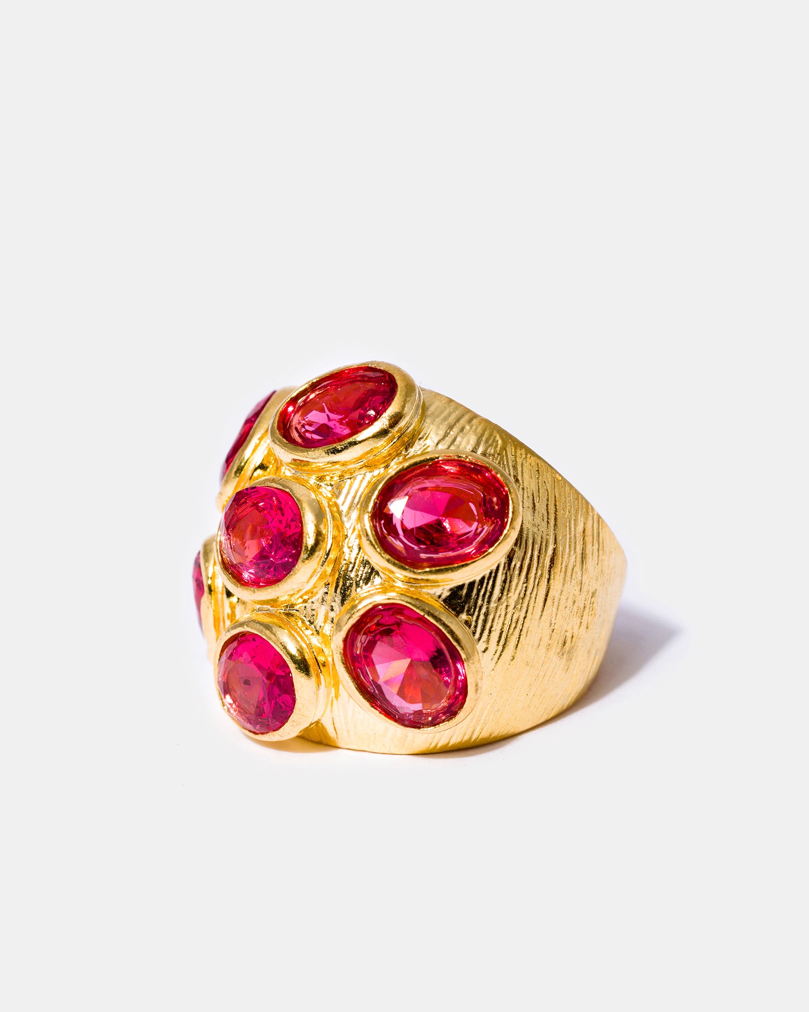 Gold Blush Multi-Gemstone Cocktail Ring