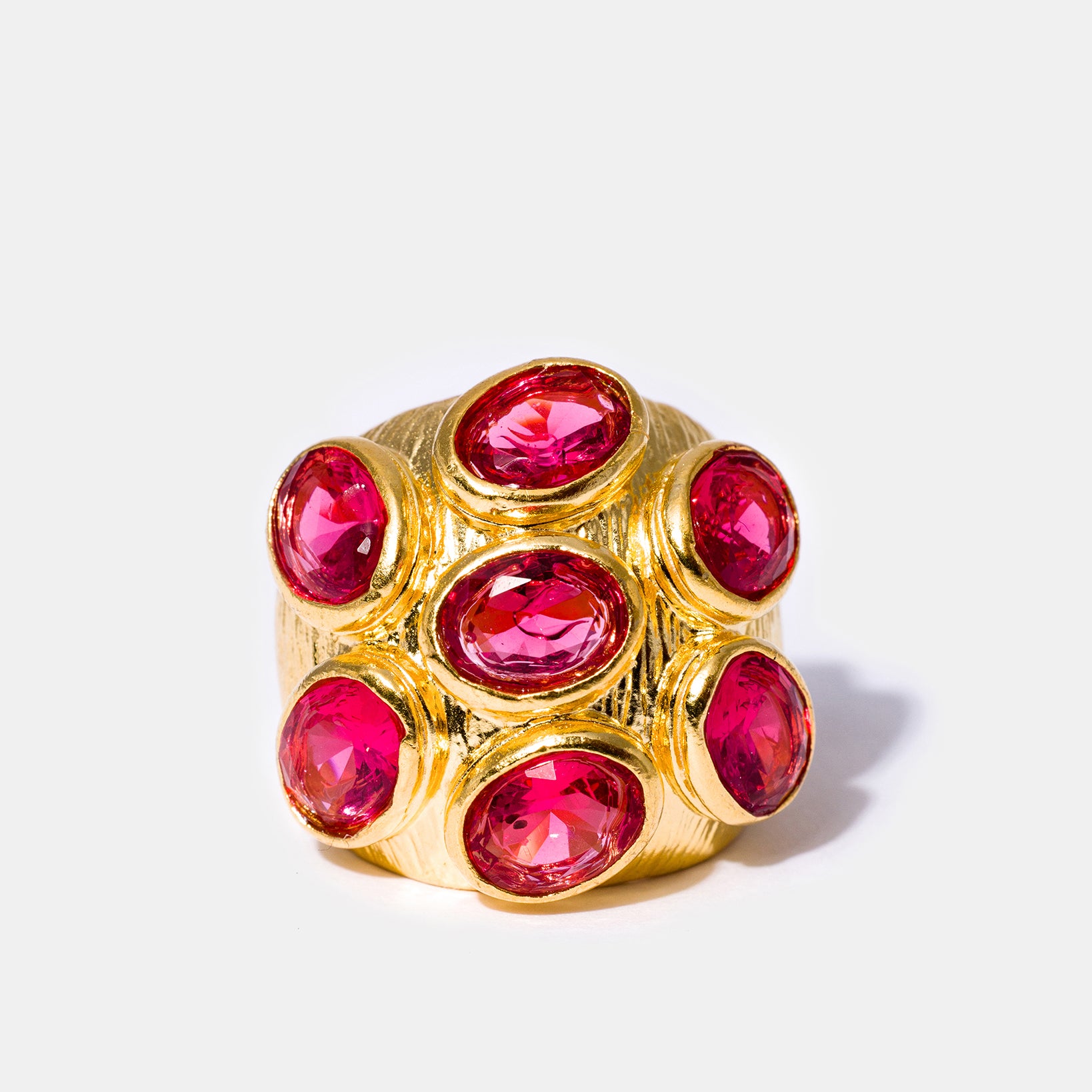 Gold Blush Multi-Gemstone Cocktail Ring