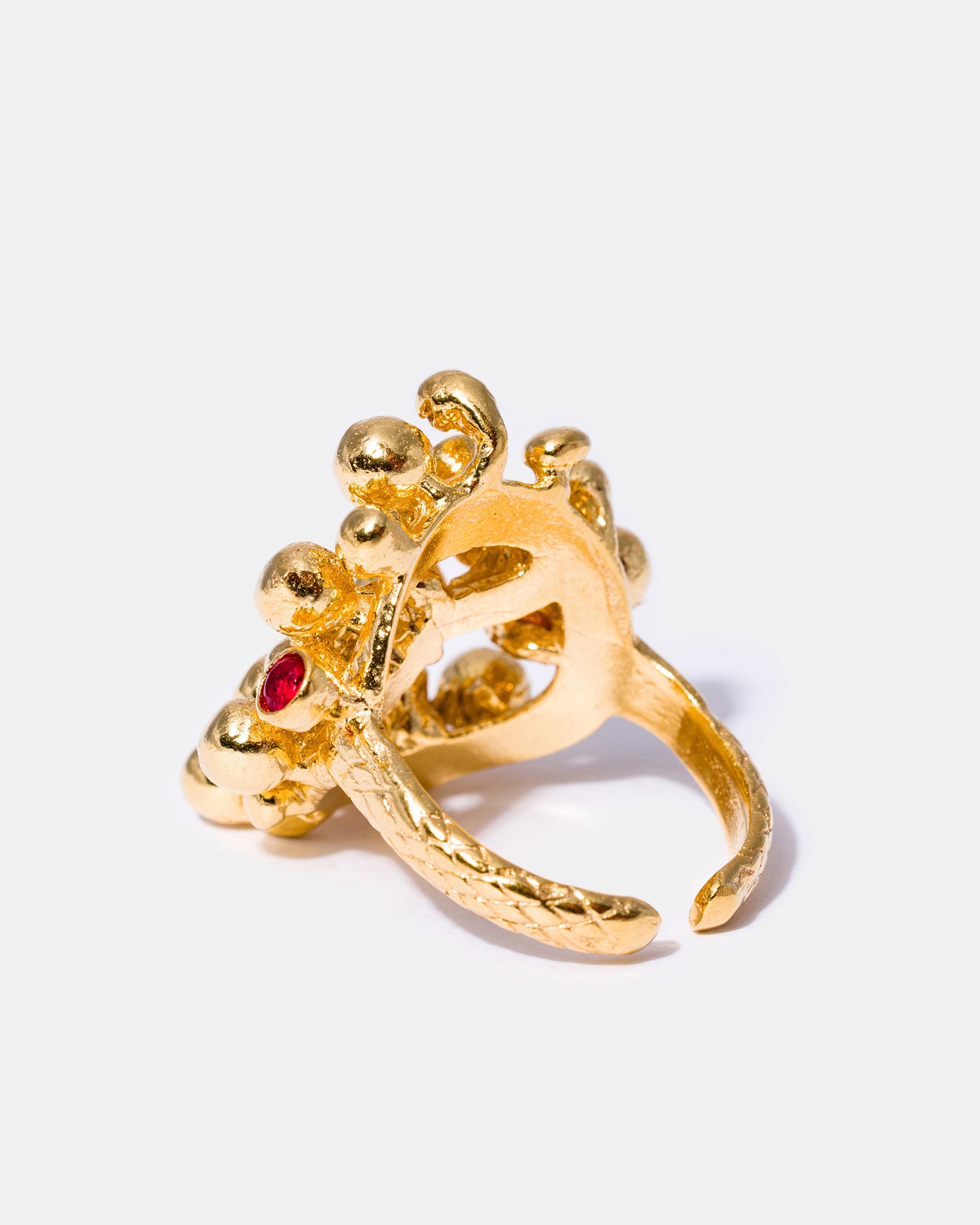 Gold Gemstone Bouquet Ring