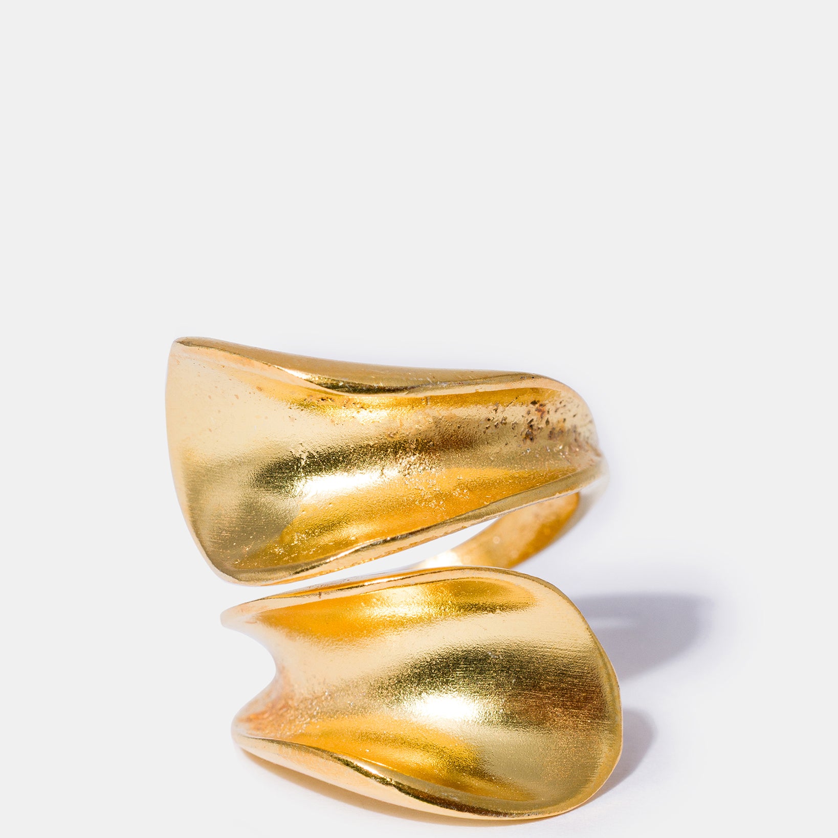 Gold Sculptural Wrap Ring