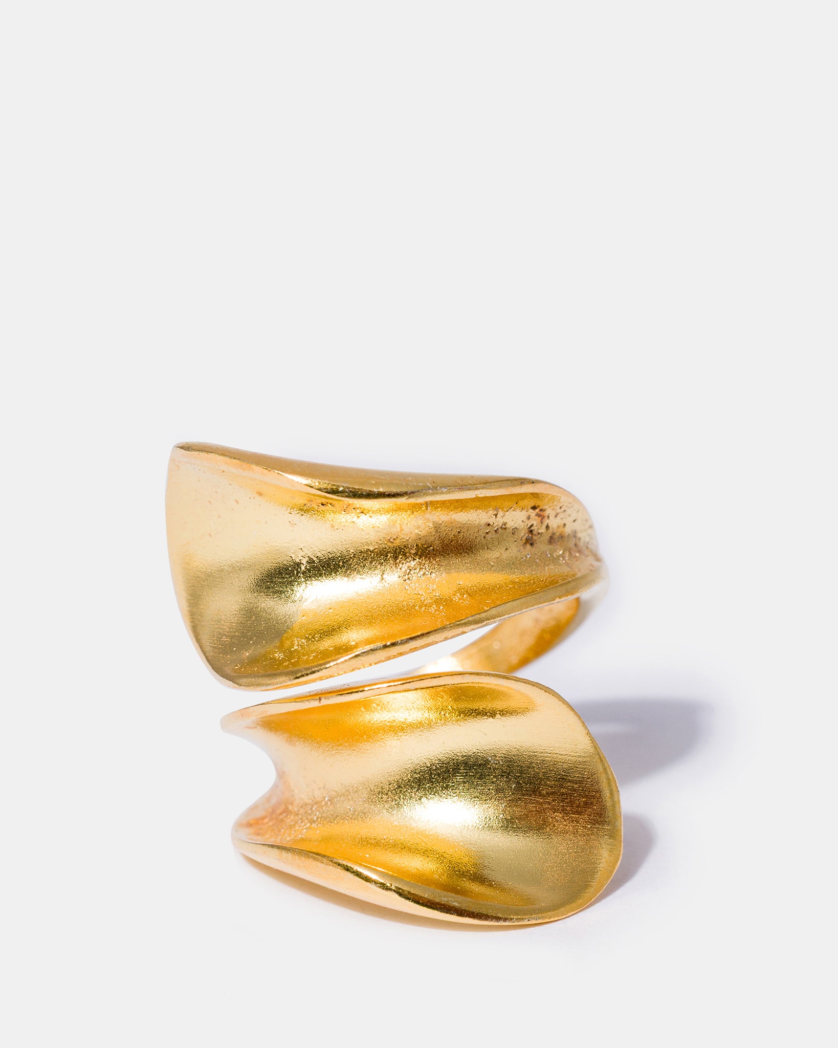 Gold Sculptural Wrap Ring