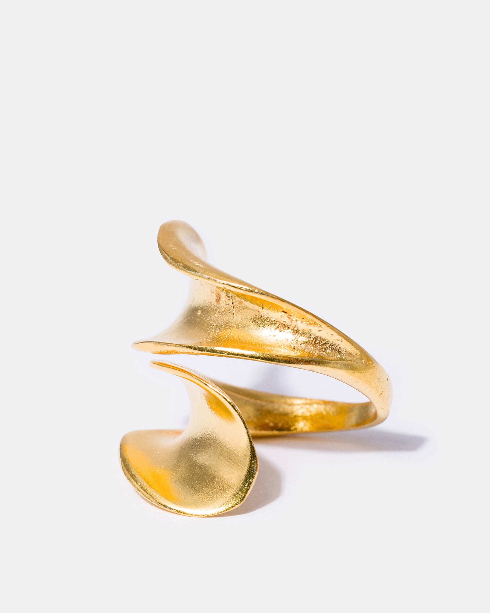 Gold Sculptural Wrap Ring
