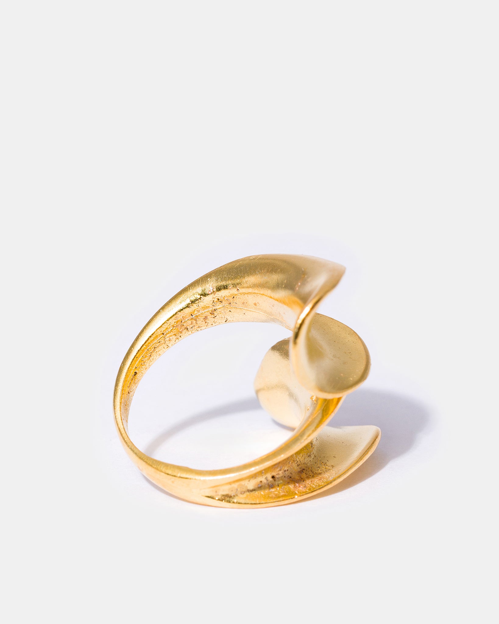Gold Sculptural Wrap Ring