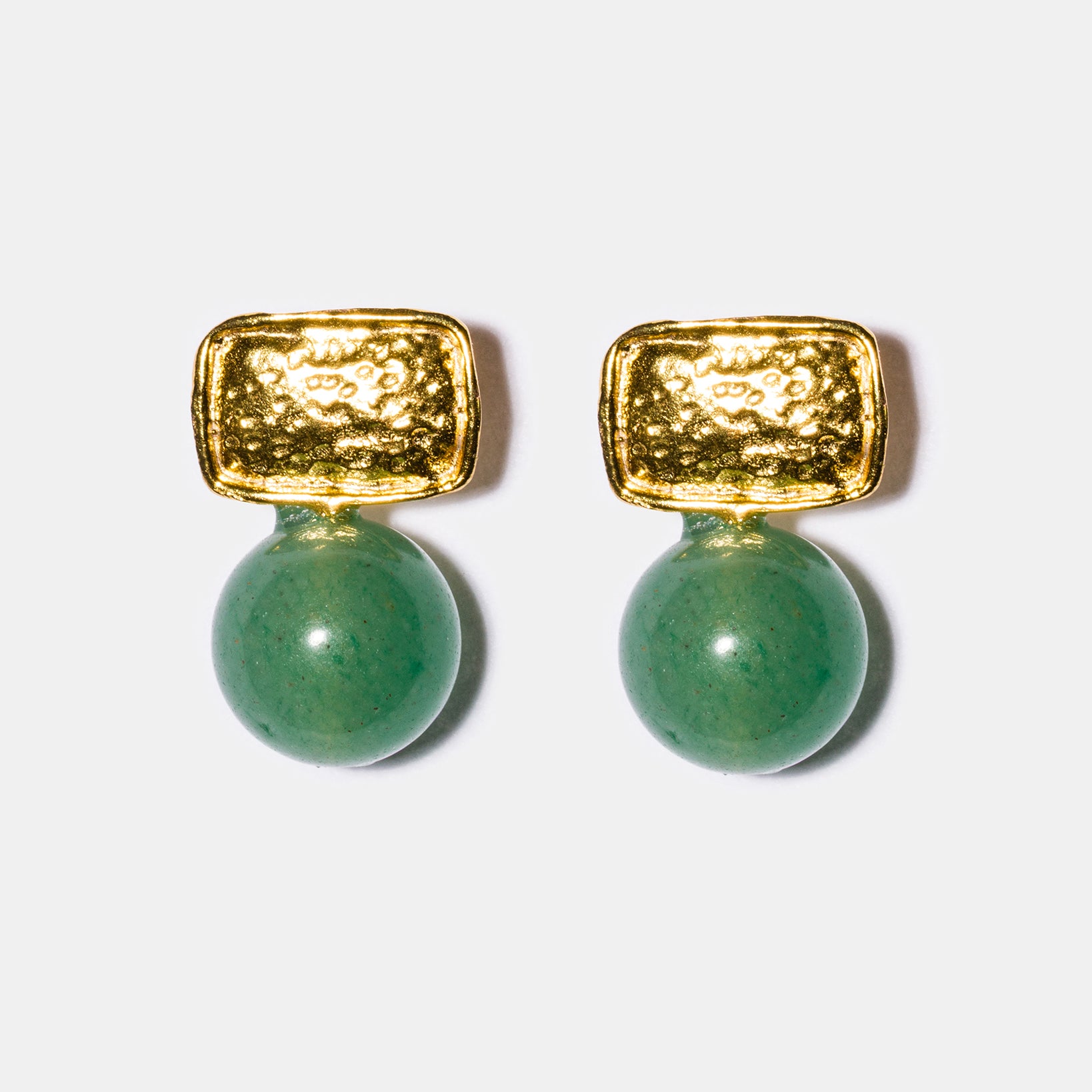 Prehnite Drop Earrings