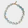 Ocean Bliss Necklace with Hexagonal Aquamarine