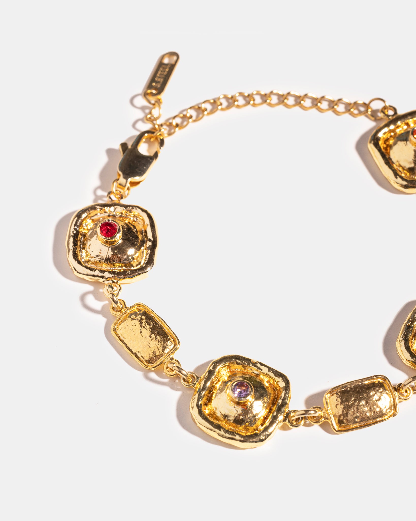 Gold Medallion Link Bracelet