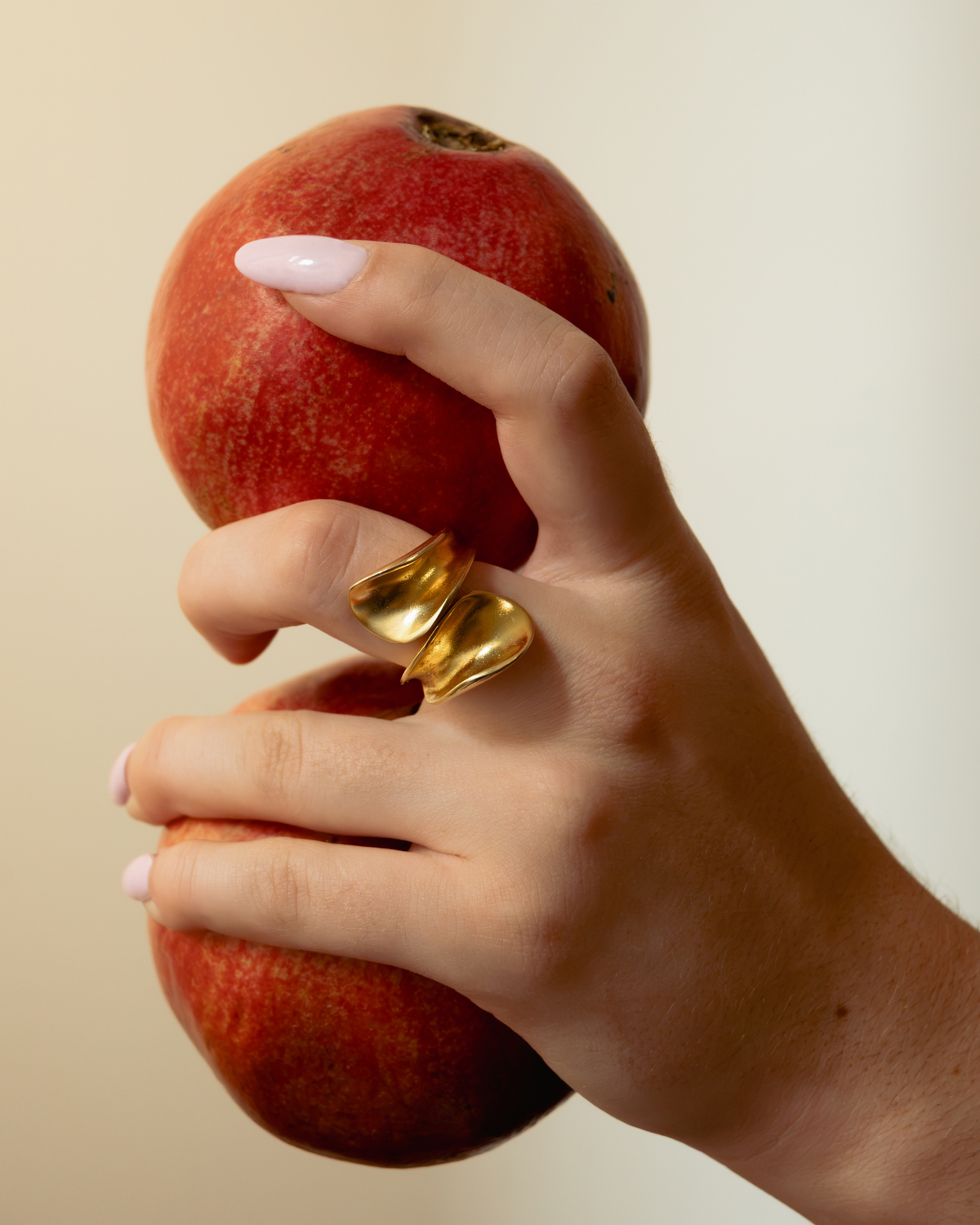 Gold Sculptural Wrap Ring