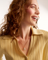 Everyday gold and pearl necklace styling