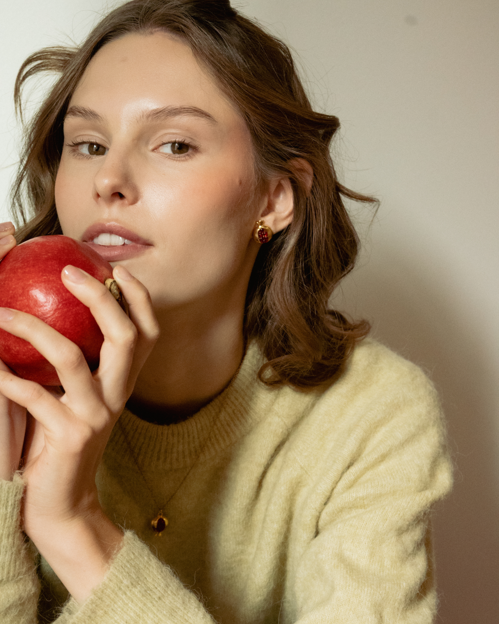 Pomegranate Stud Earrings