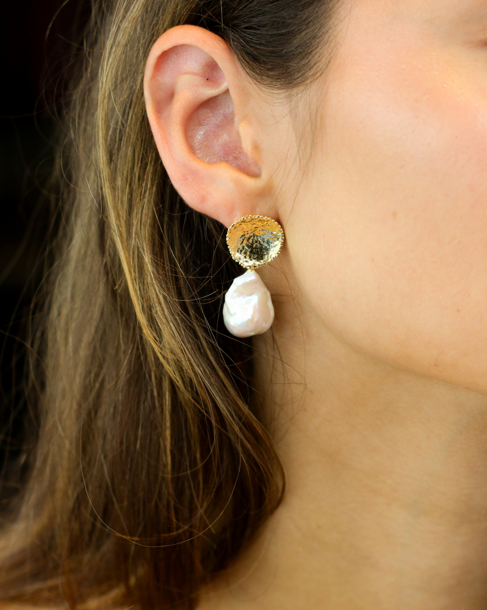 Baroque Pearl Drop Earrings