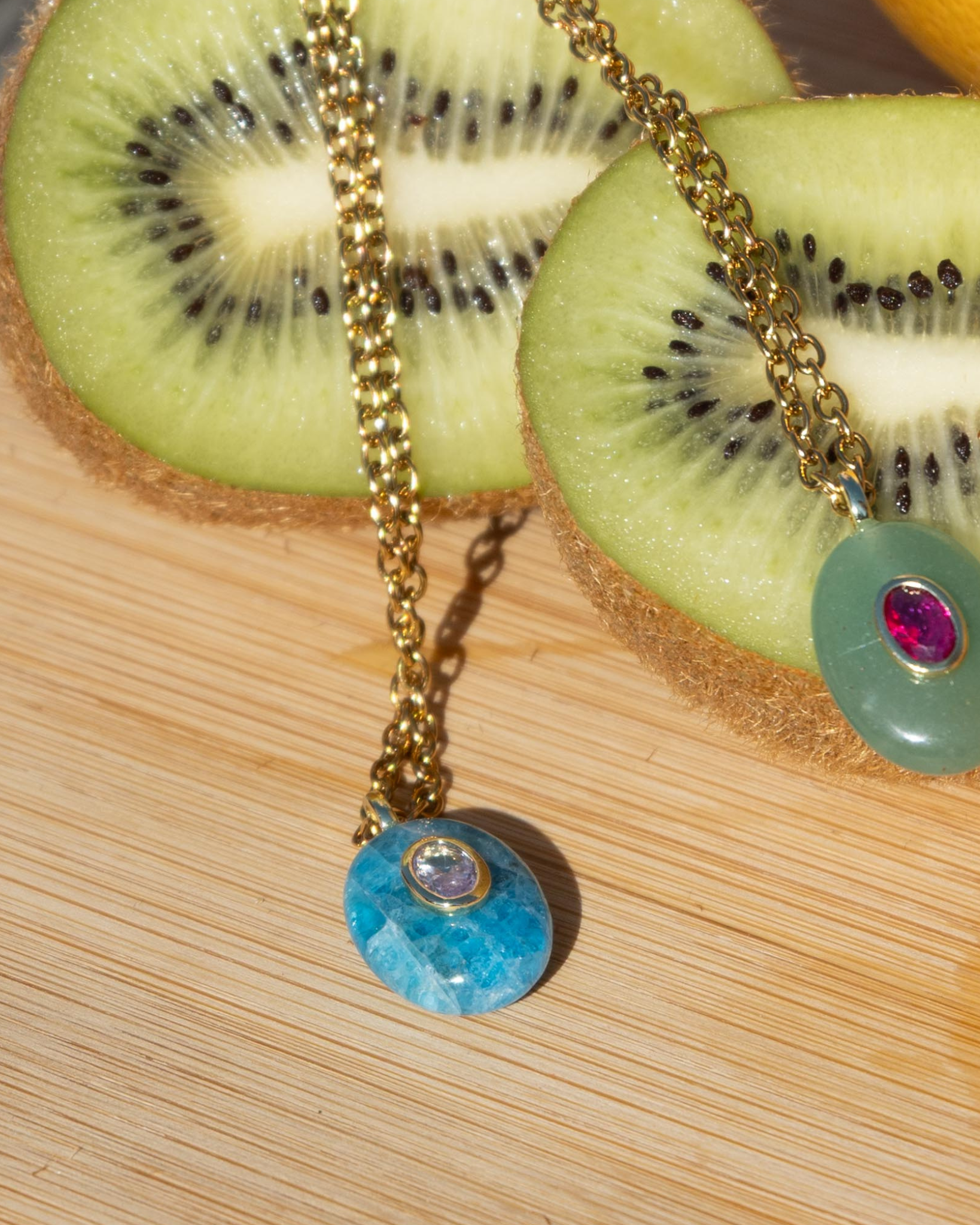 Mare Apatite Oval Pendant Necklace
