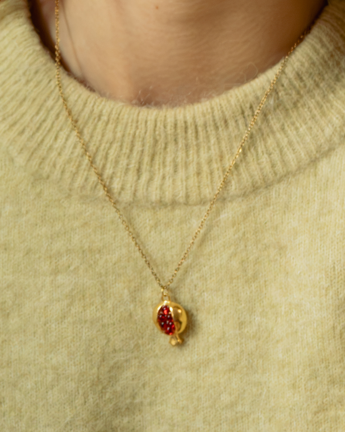 Pomegranate Pendant Necklace