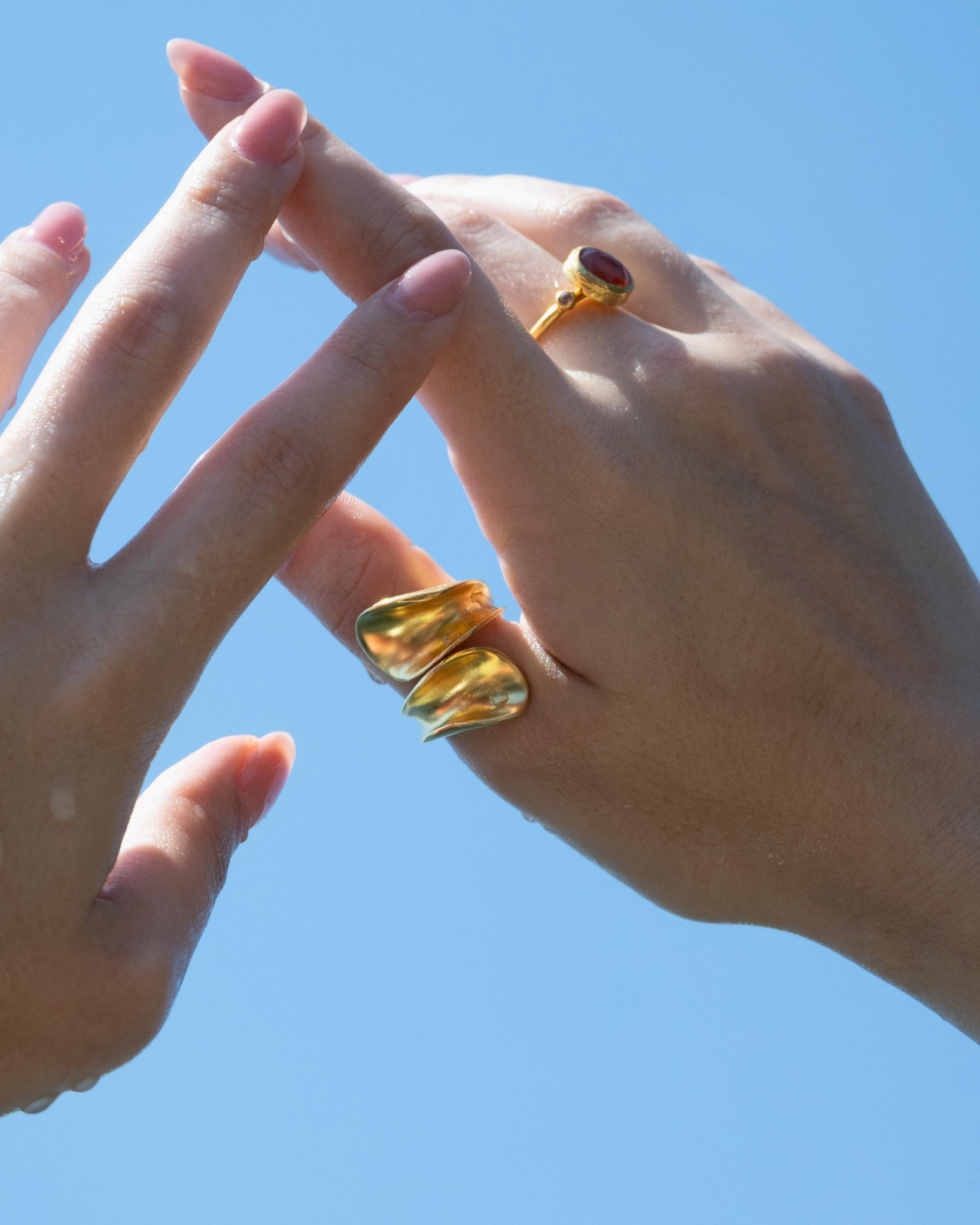 Gold Sculptural Wrap Ring