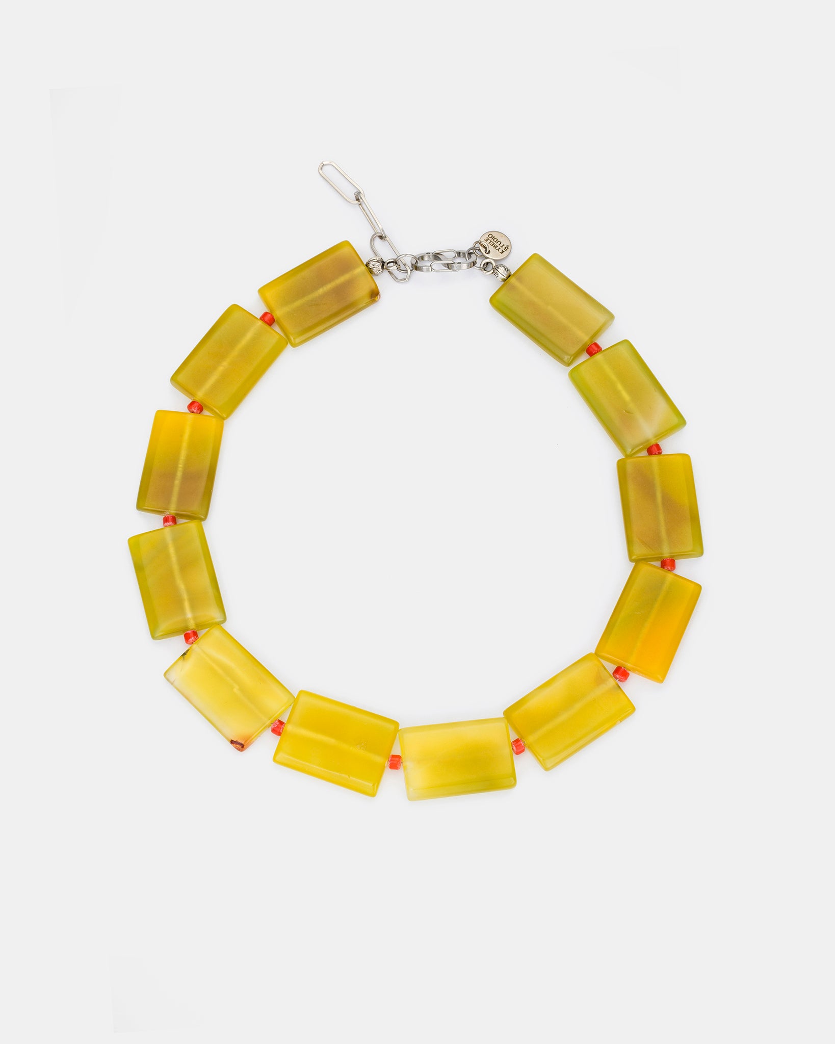 Golden Glow Necklace with Chunky Agate and Corals