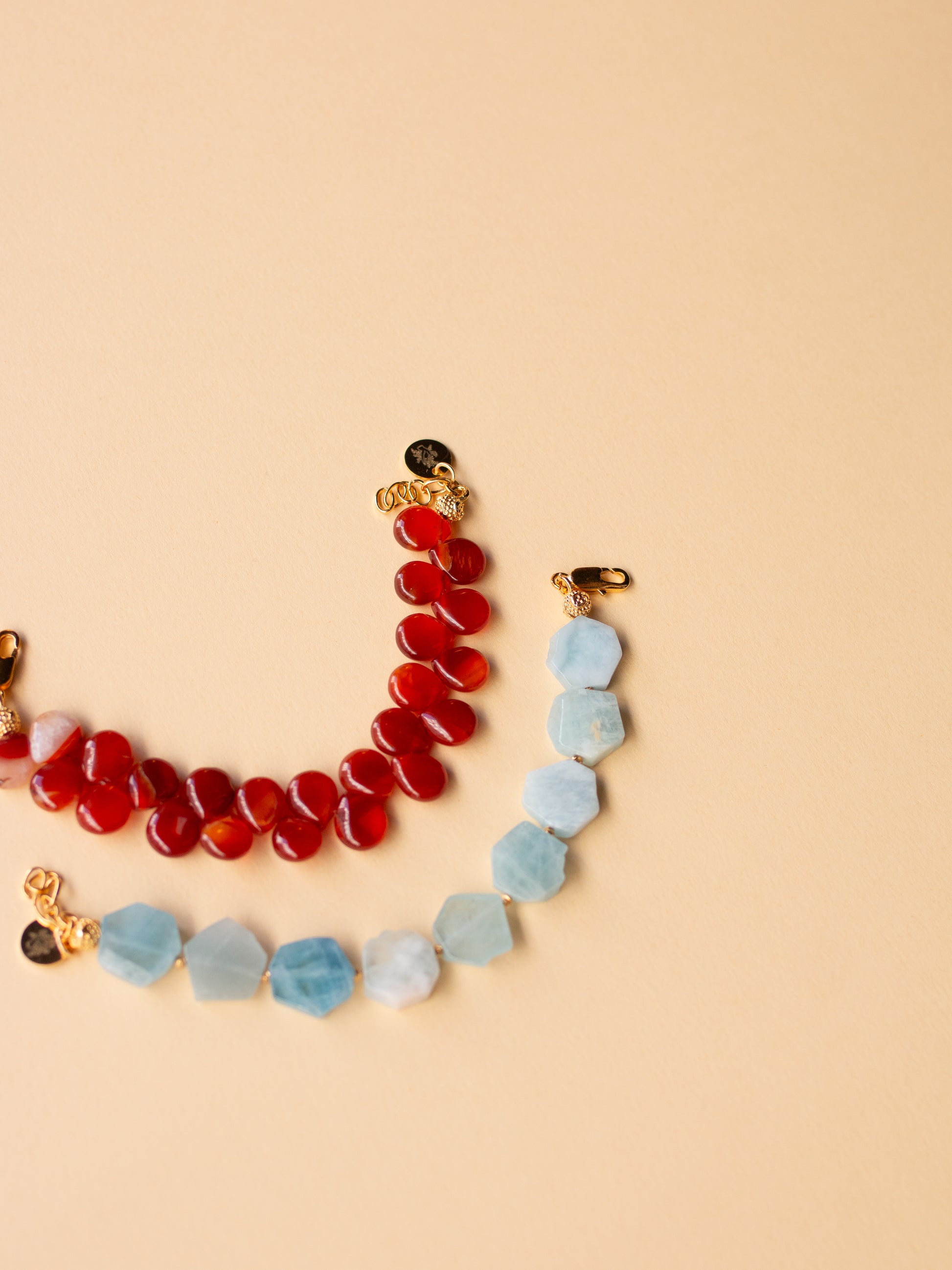 Crimson Flame Bracelet with Agate