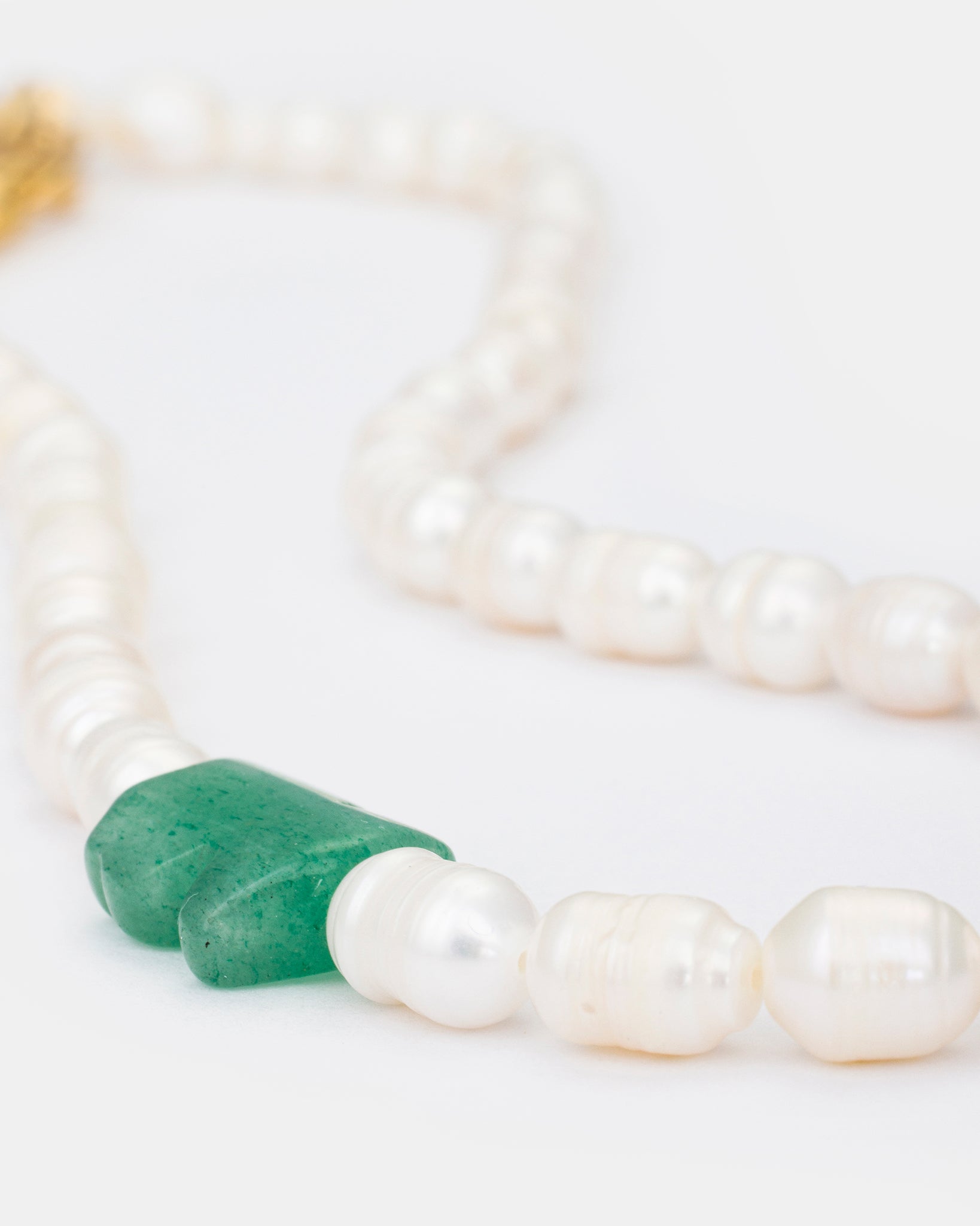 Whimsical Charm Necklace with Aventurine and Pearls