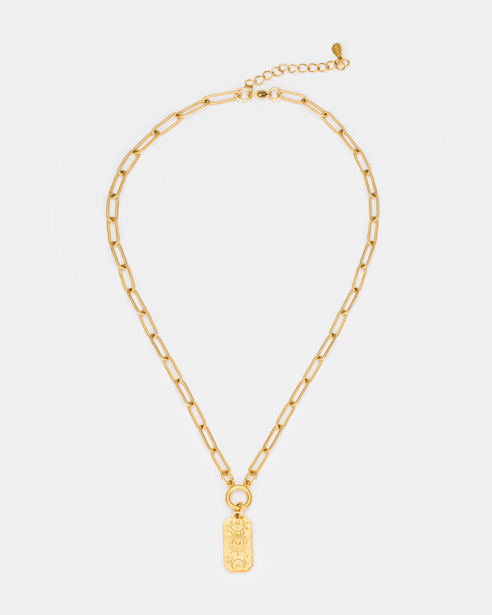 Sun Emblem Necklace in Gold