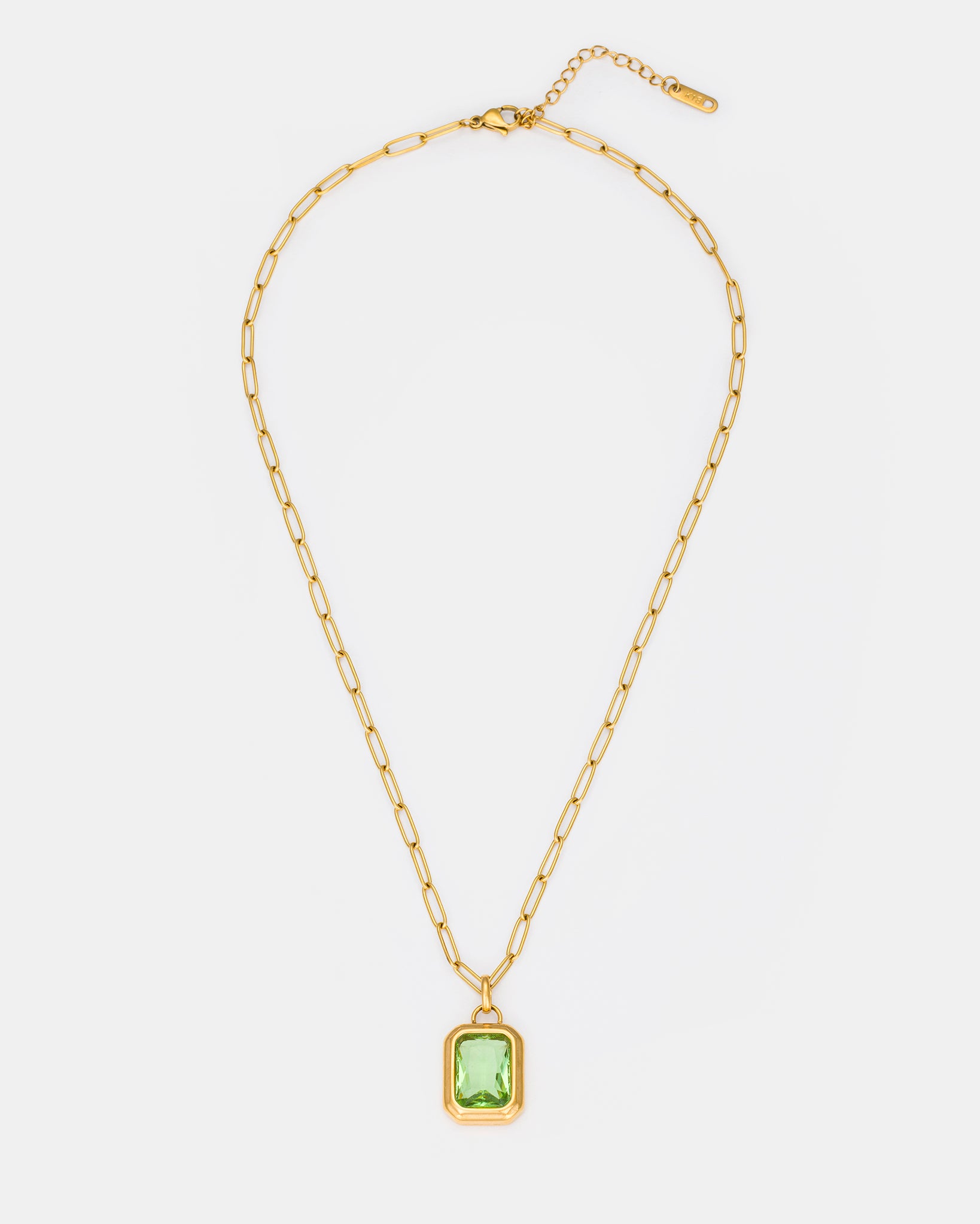 Emerald Radiance Necklace in Gold