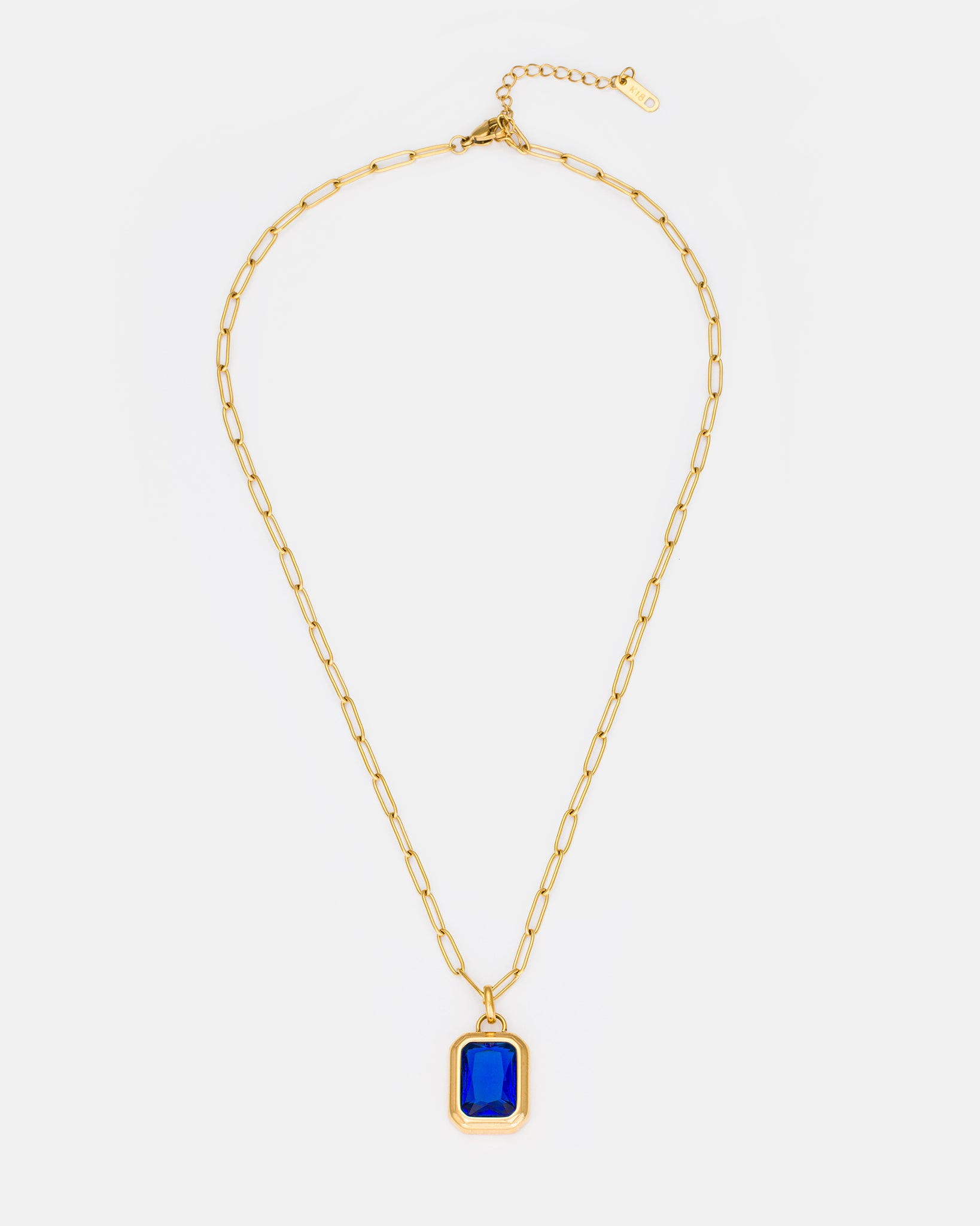 Sapphire Radiance Necklace in Gold