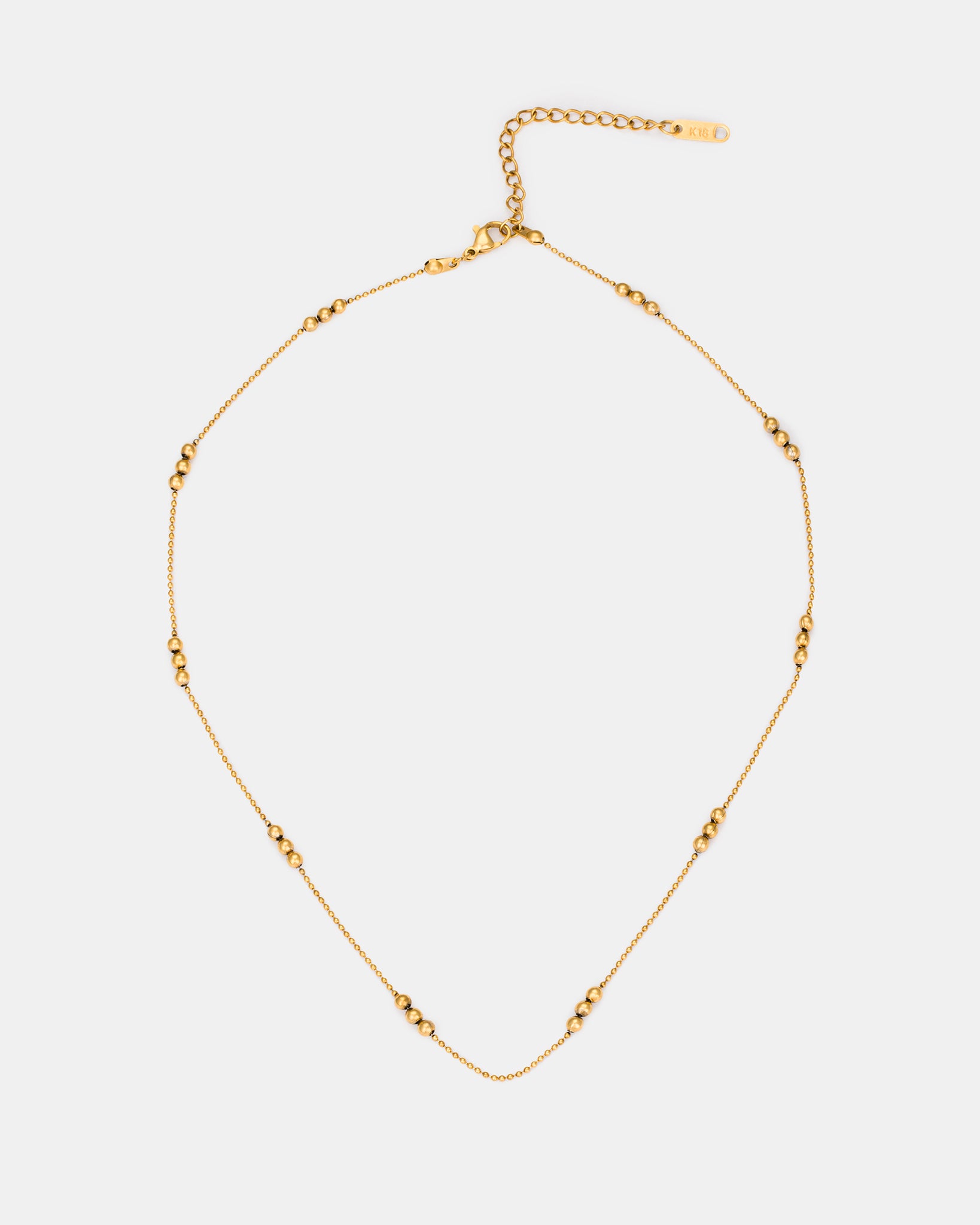 Orbit Bead Necklace in Gold