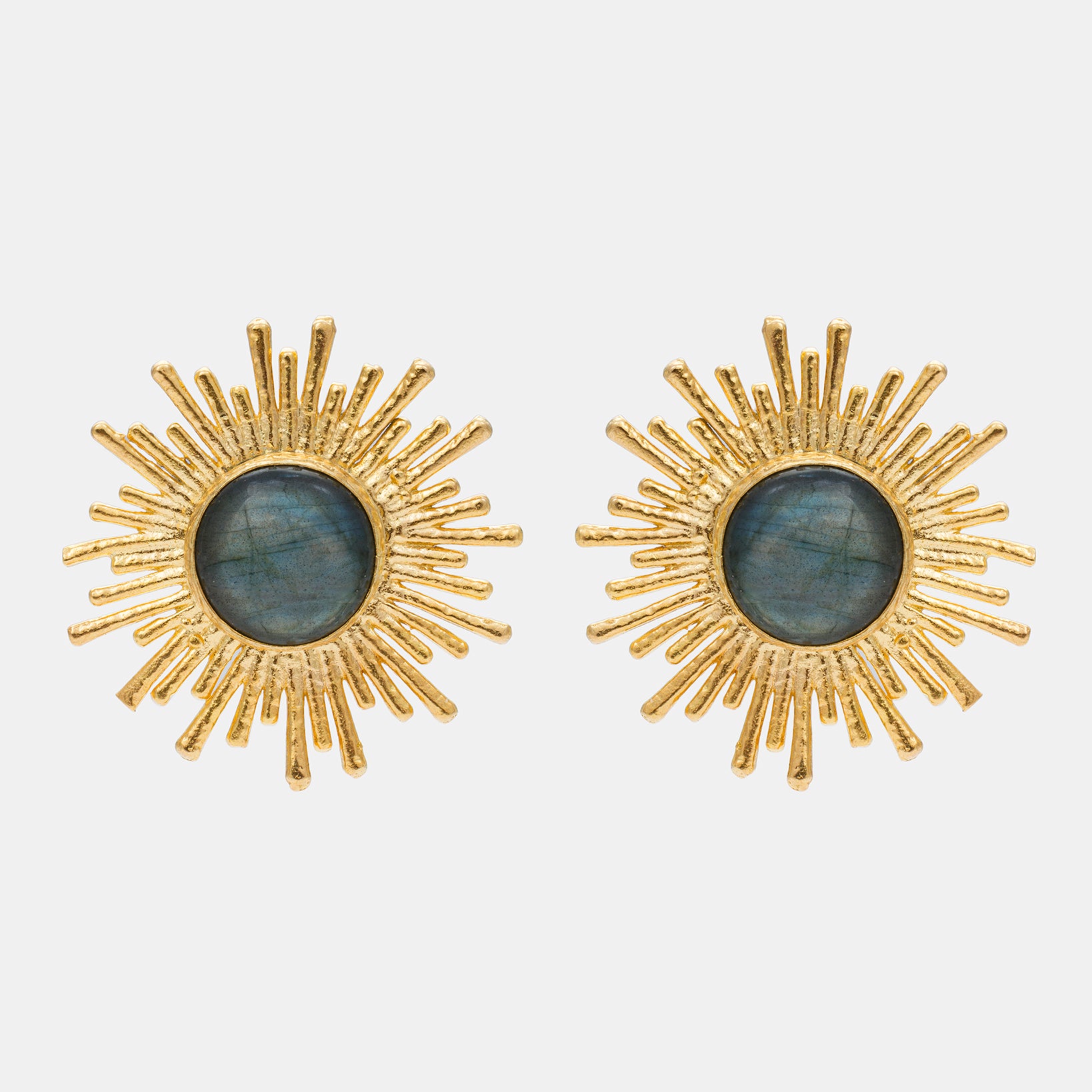 Celestial Radiance Earrings with Labradorite