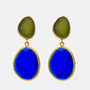 Ocean Depths Cat's Eye Earrings
