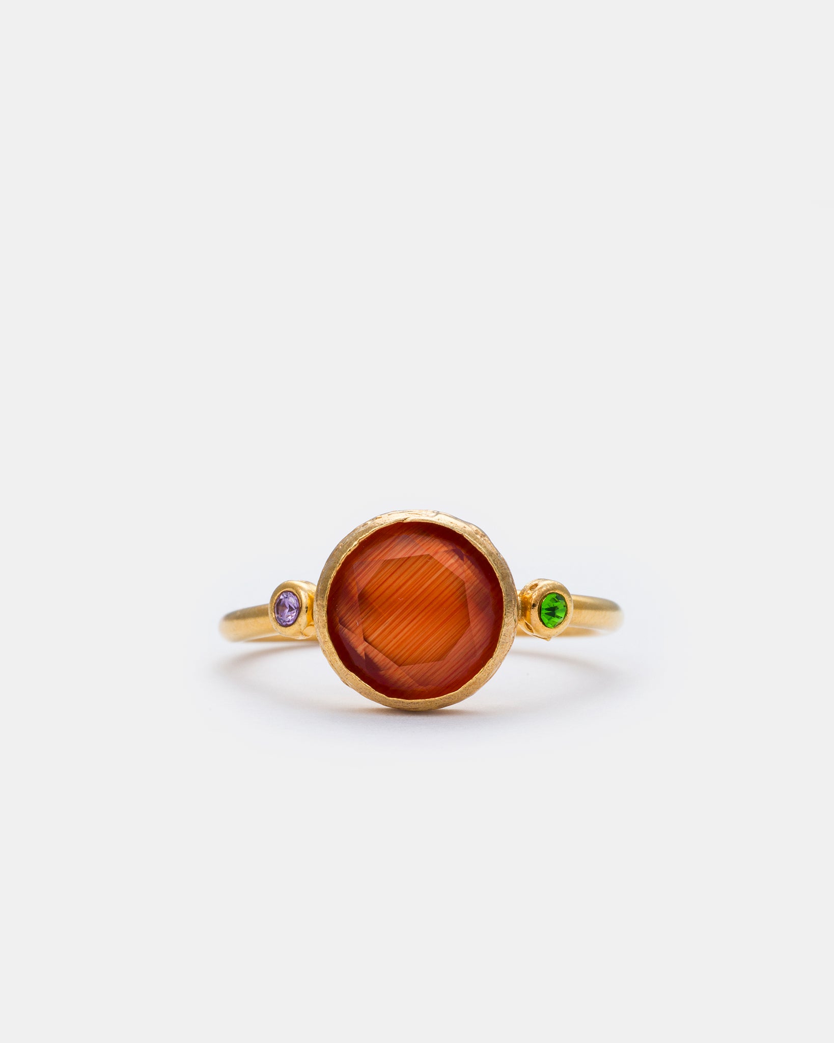 Amber Glow Cateye Ring