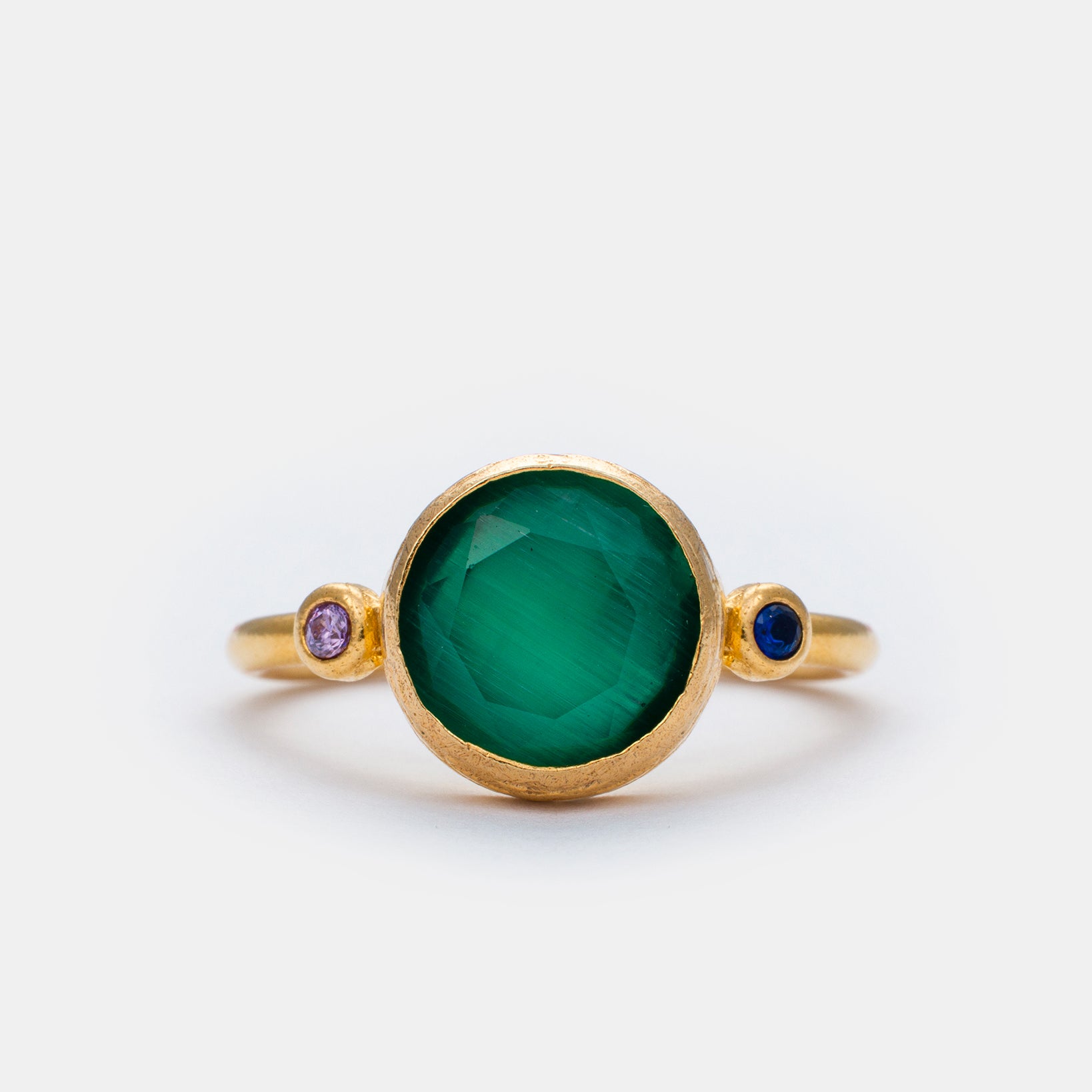 Emerald Horizon Cateye Ring
