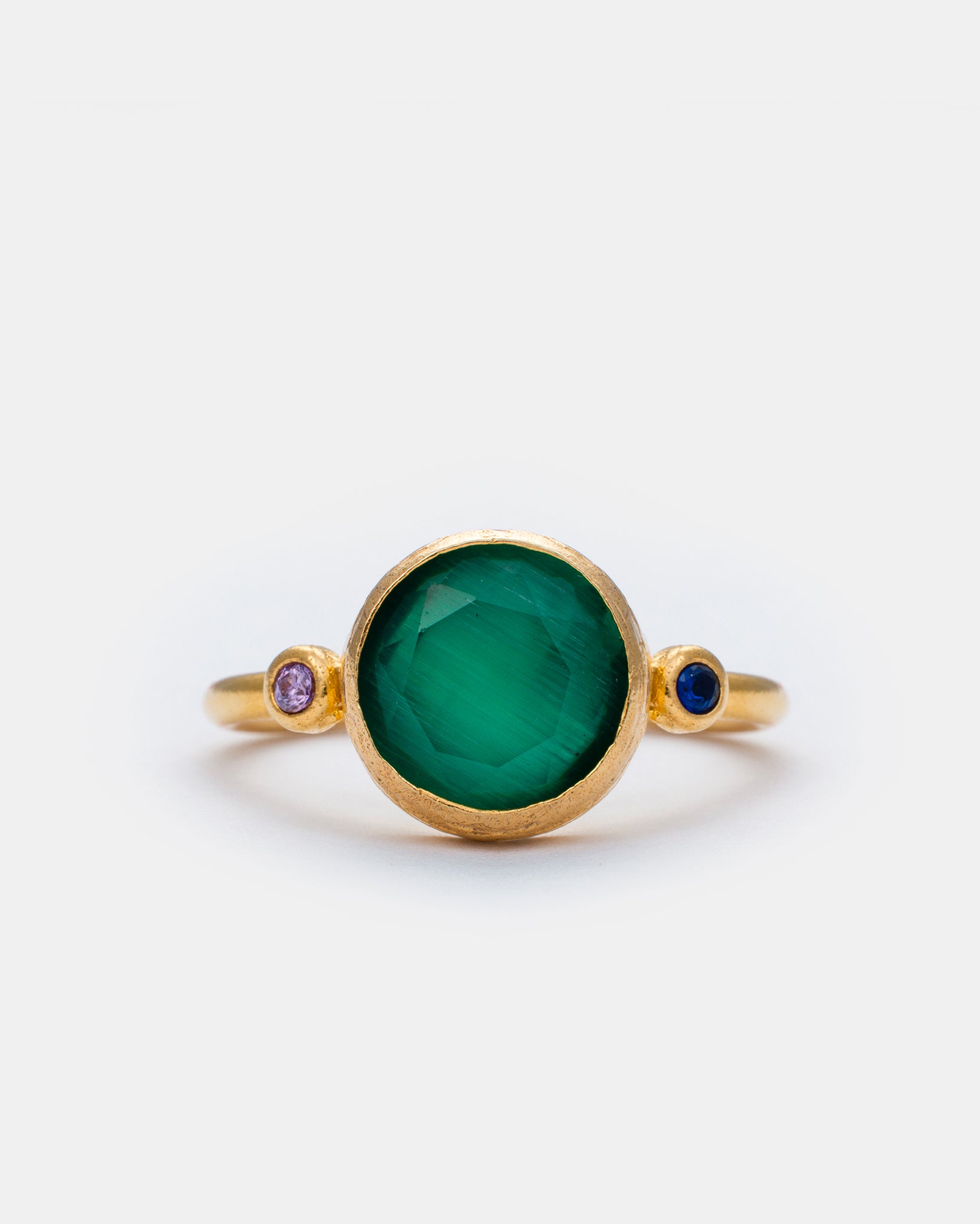Emerald Horizon Cateye Ring