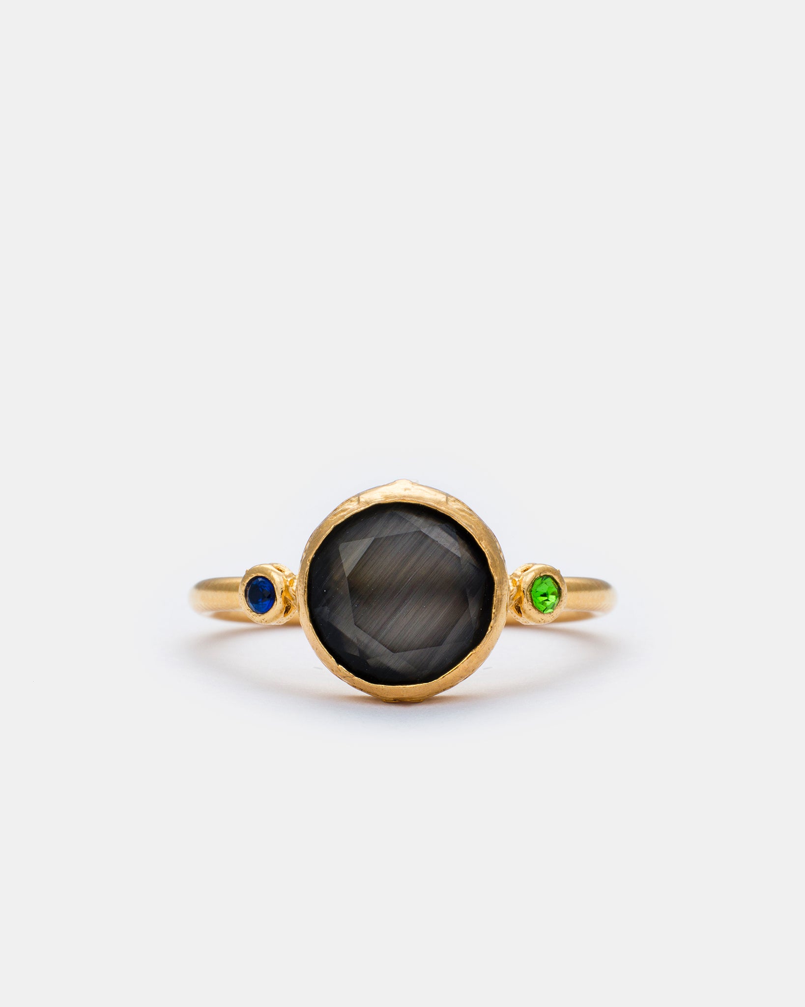 Midnight Aura Cateye Ring
