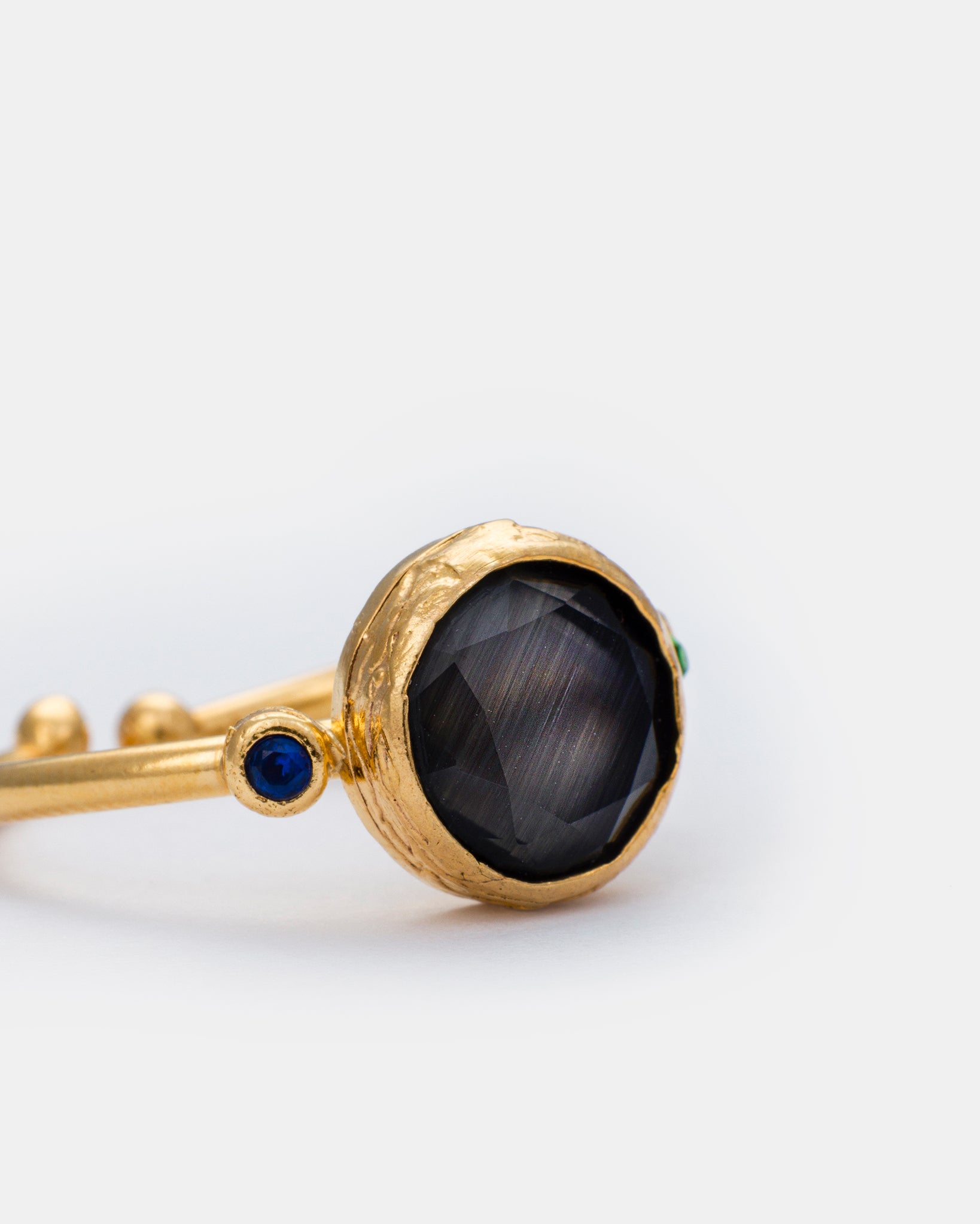 Midnight Aura Cateye Ring