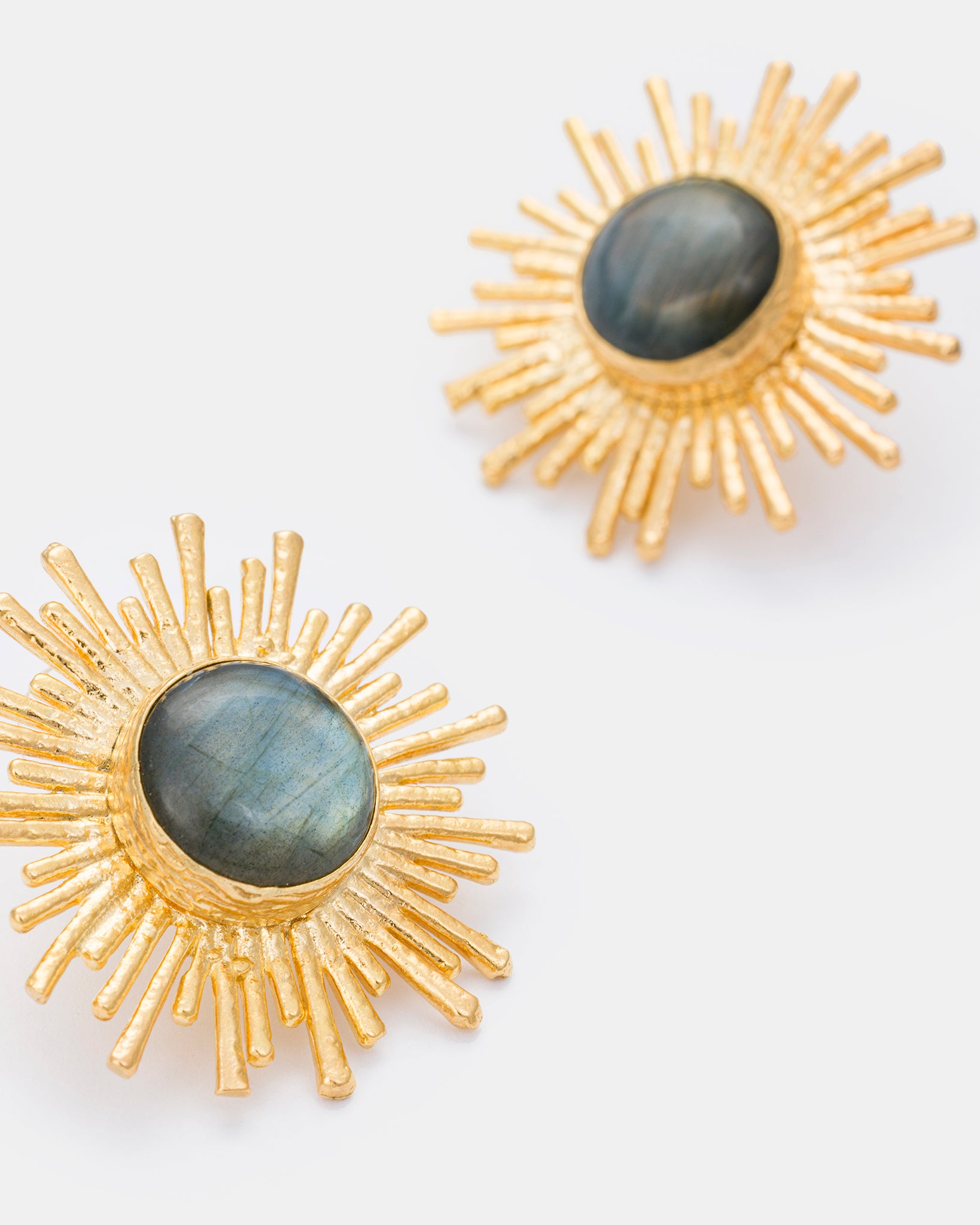 Celestial Radiance Earrings with Labradorite